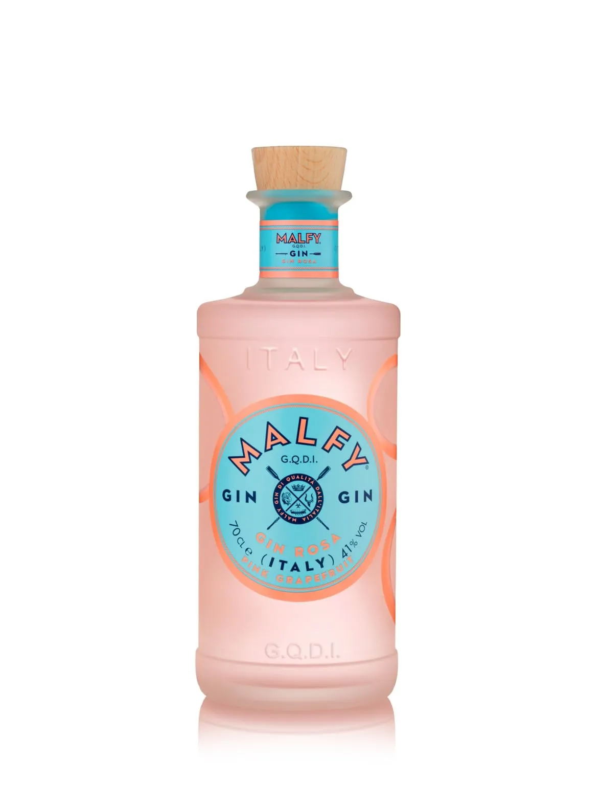 Malfy Gin Rosa - 700 ml - Premium Gin Italiano - Agrumato e intenso - 9 Botaniche con infusione di Pompelmo Rosa della Sicilia - 41% Vol - G.Q.D.I. (Confezione da 2)