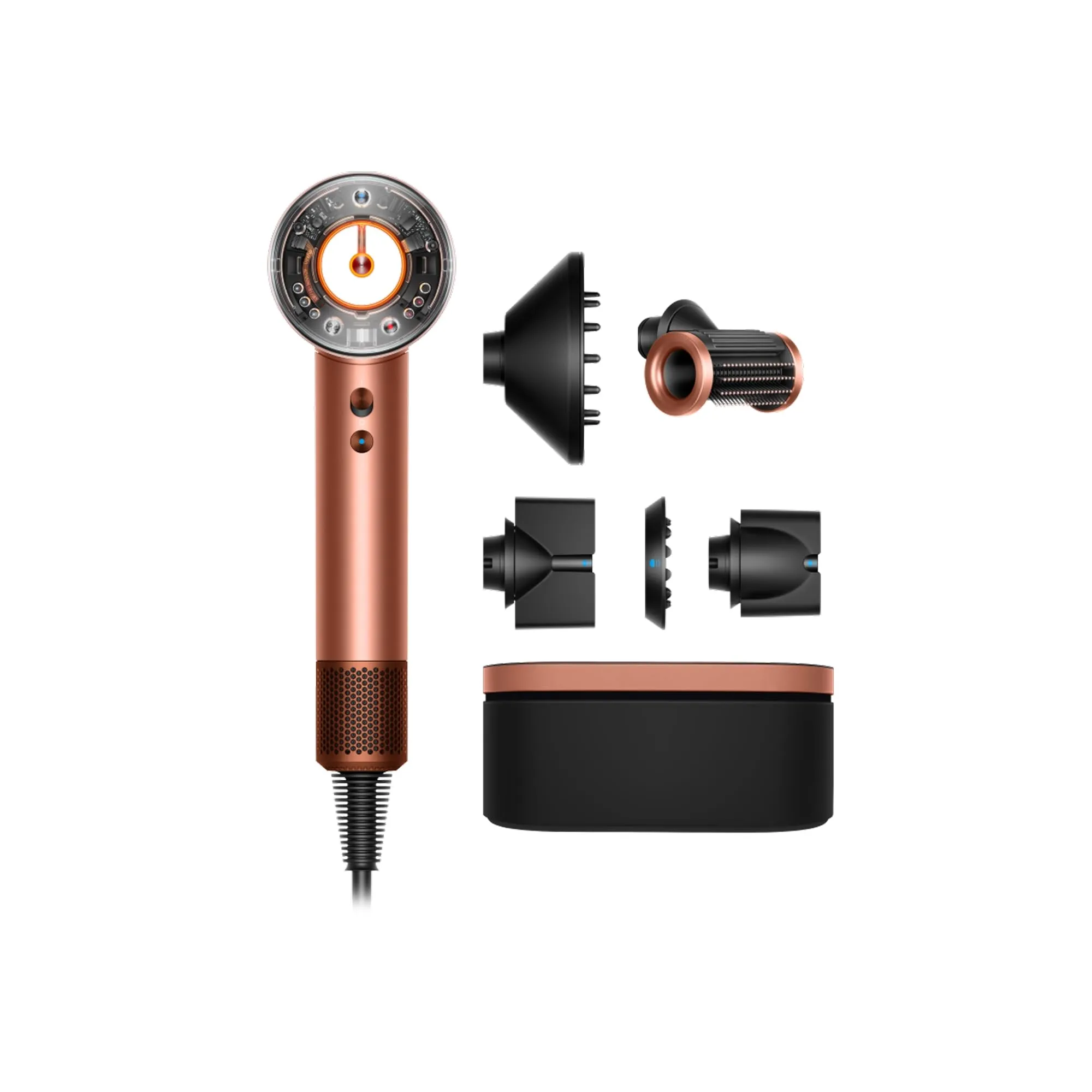 Dyson Supersonic Nural™ asciugacapelli - Lisci e ondulati (Seta Ambrata/Champagne Rosa)