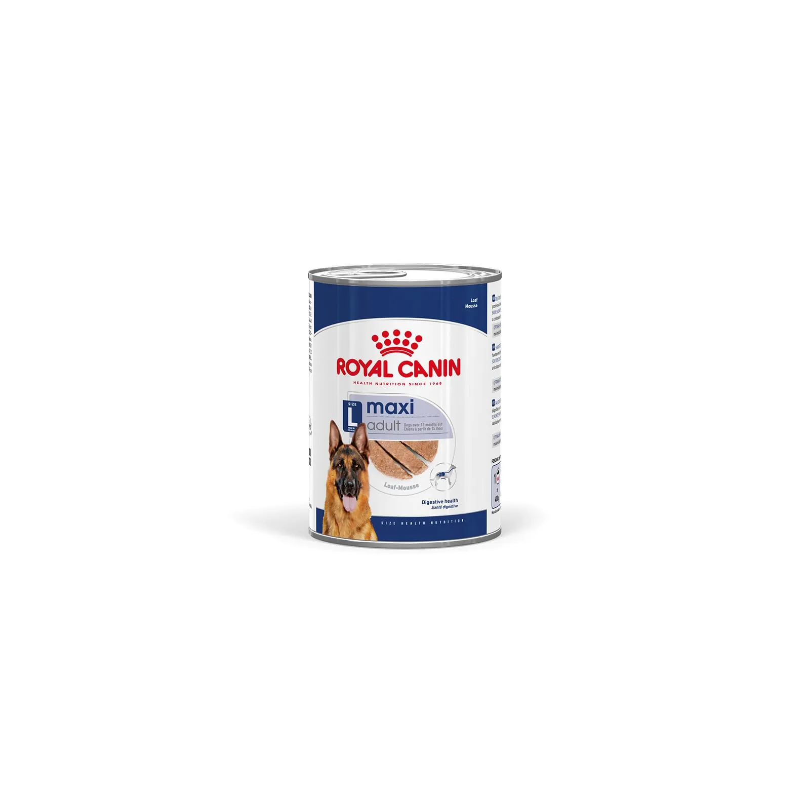 Royal Canin Maxi Adult | 12 x 410 g | Alimento completo per cani grandi adulti (26-44 kg) | Cibo umido ricco di nutrienti ed equilibrato con proteine altamente digeribili