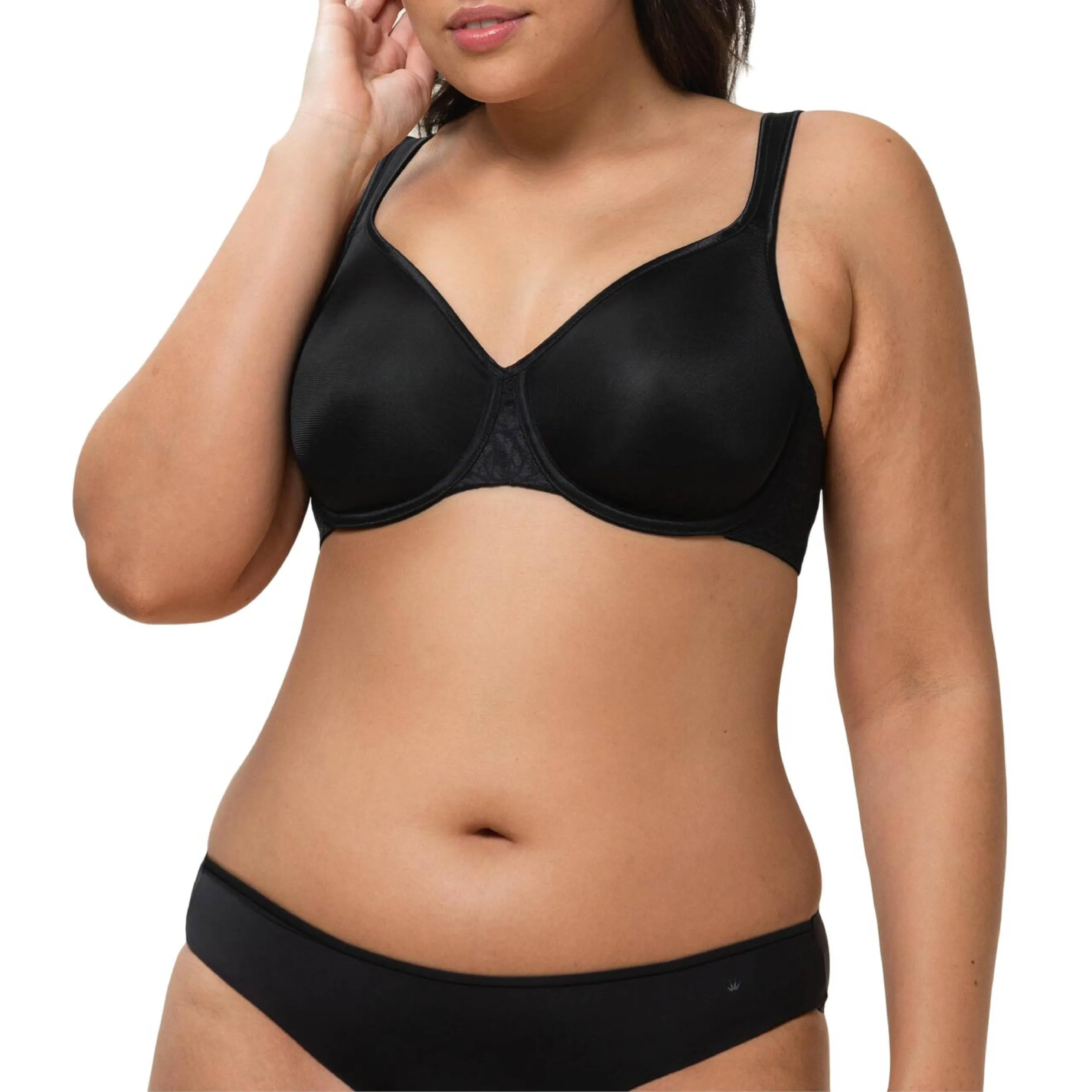 Triumph Donna Comfort Minimizer W X, Bra, BLACK, 4D