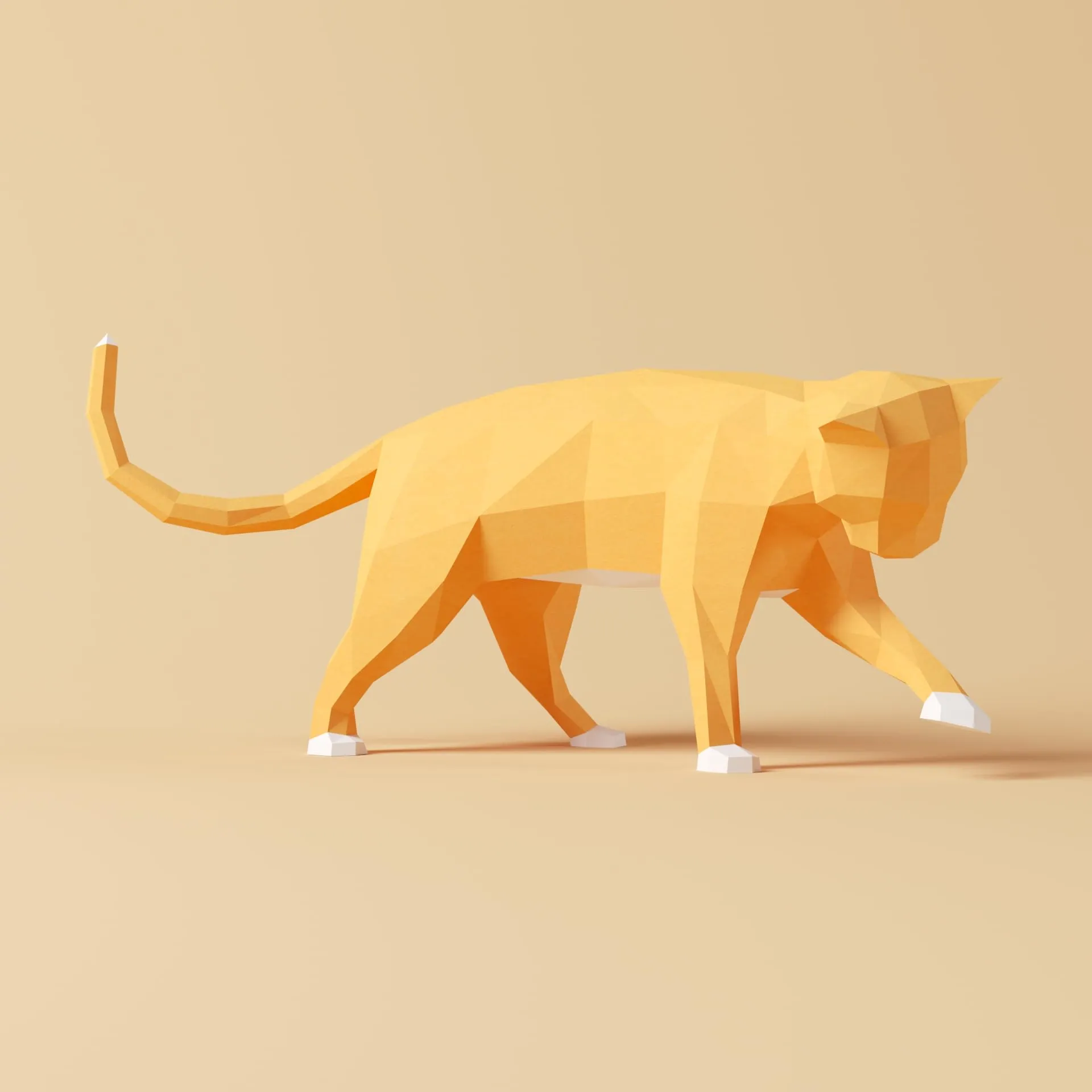 Gatto curioso Papercraft kit, Gatto curioso de papier, Decorazione，Decorazione a casa, Trofei di carta, Dono,Regalo, Origami 3D, imbarcazione su carta, kit di Fai da te, Puzzle 3D，Yona DIY.