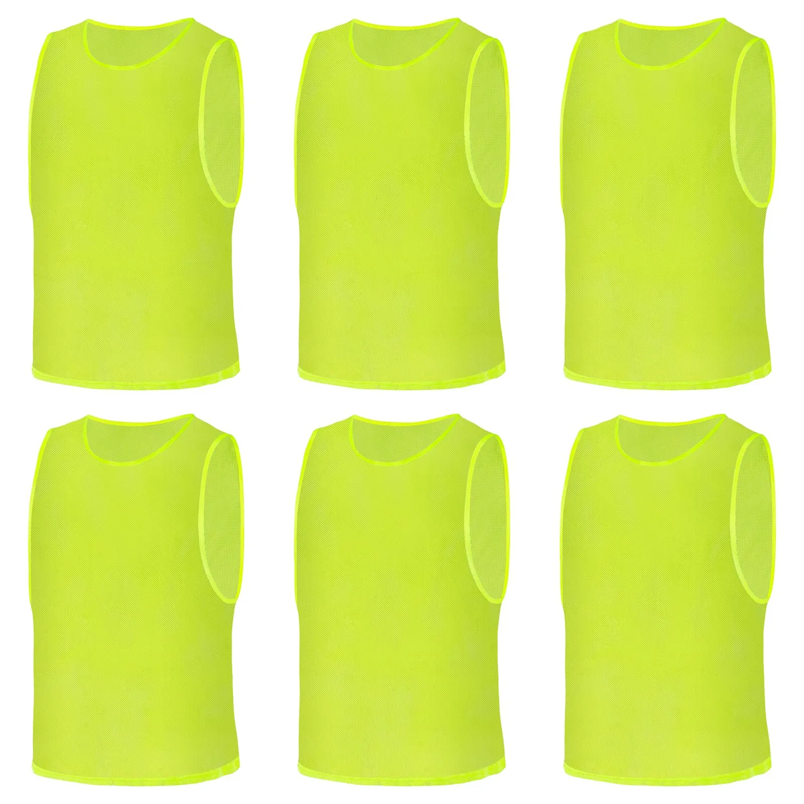 AUYAO Pettorine da Allenamento, Pettorine per Allenamento a Squadre, Casacche Calcio Gilet da Allenamento, Scrimmage Formazione Gilet Sports Bibs, Mesh Scrimmage Gilet Traspirante-Adulto