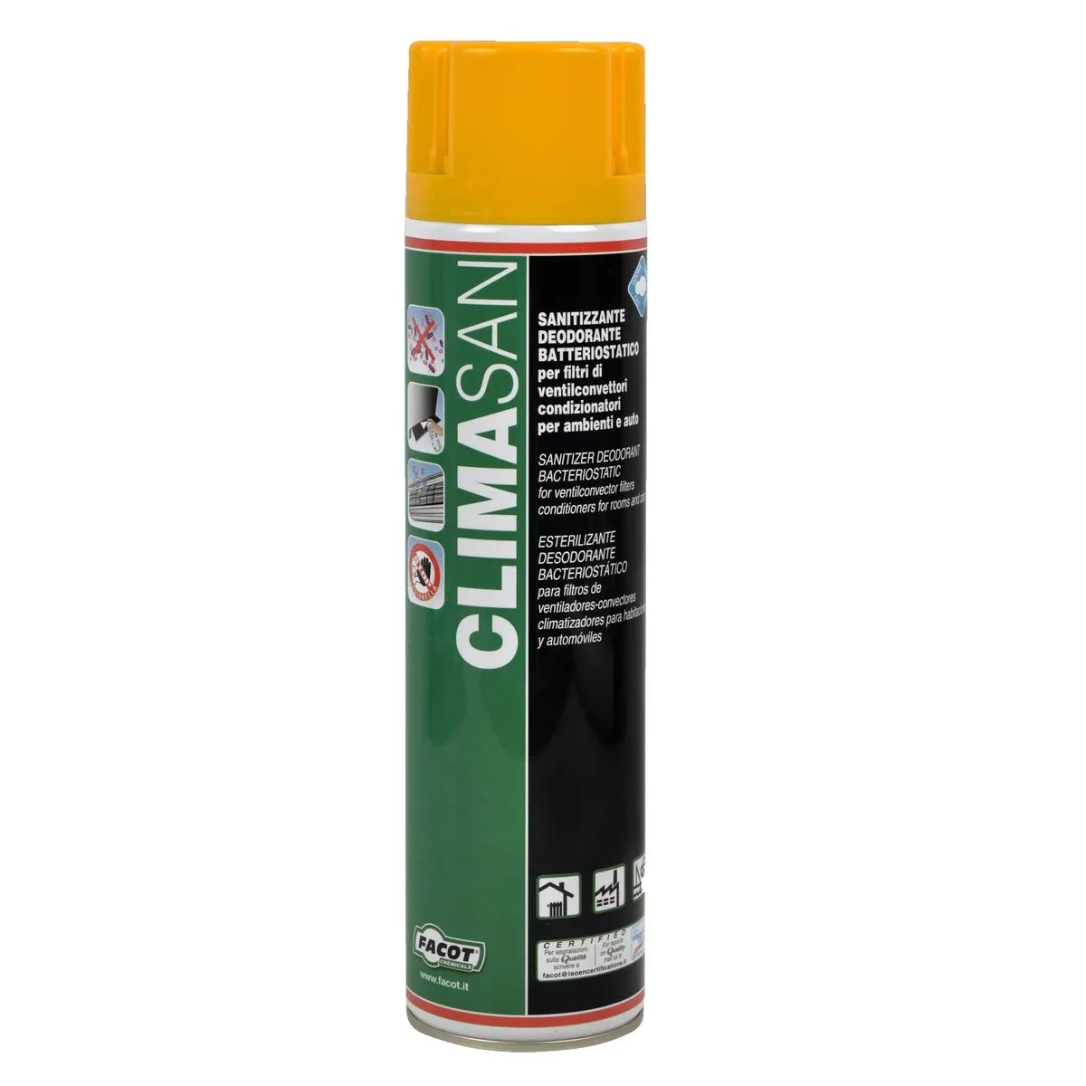 Prodotti per la Pulizia dei climatizzatori condizionatori Kit 600ml: n1 SANITIZZANTE+n1 DETERGENTE facot