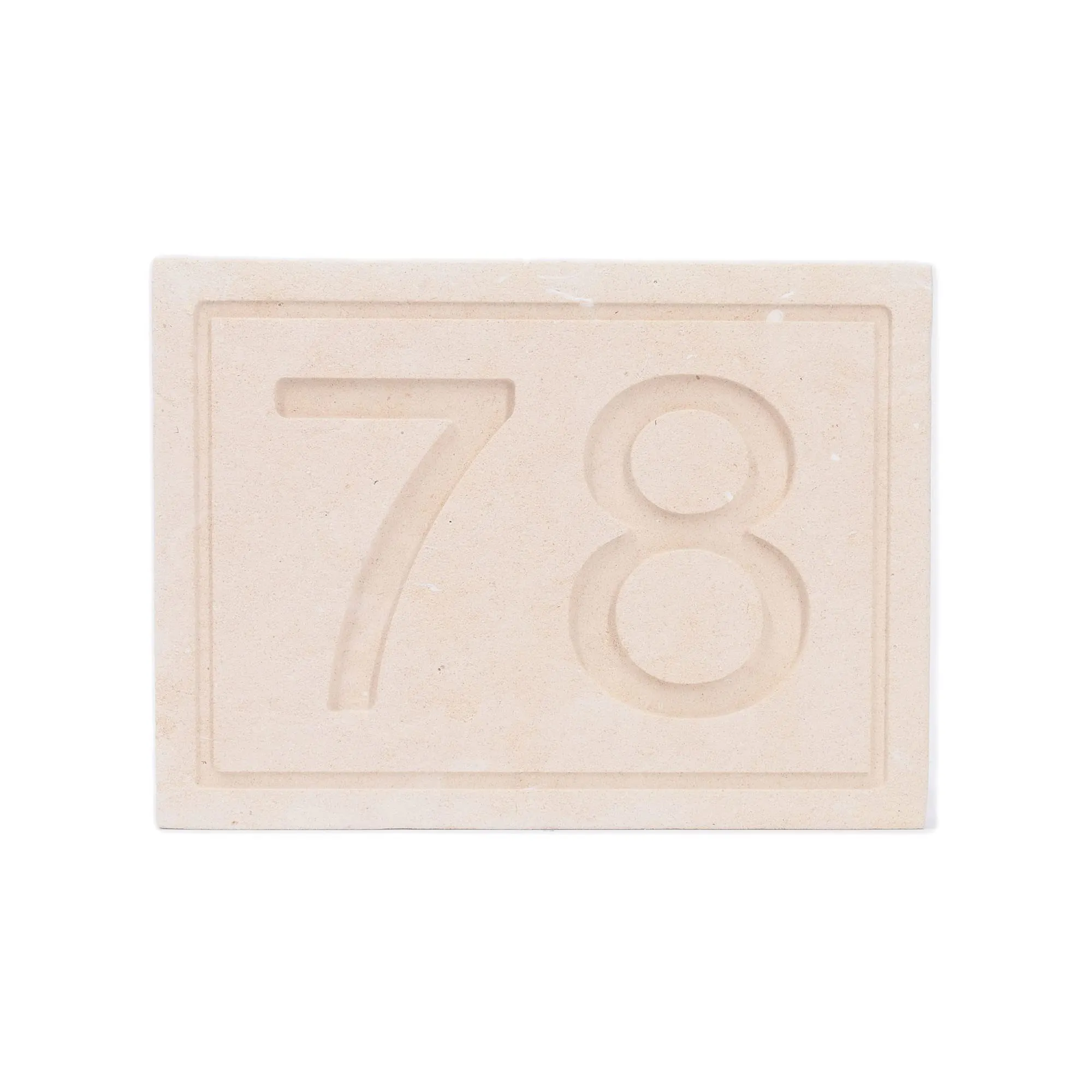 Numero civico esterno personalizzato in PIETRA LECCESE INTERNO CASA VILLA DECORAZIONE mod.CASTRO