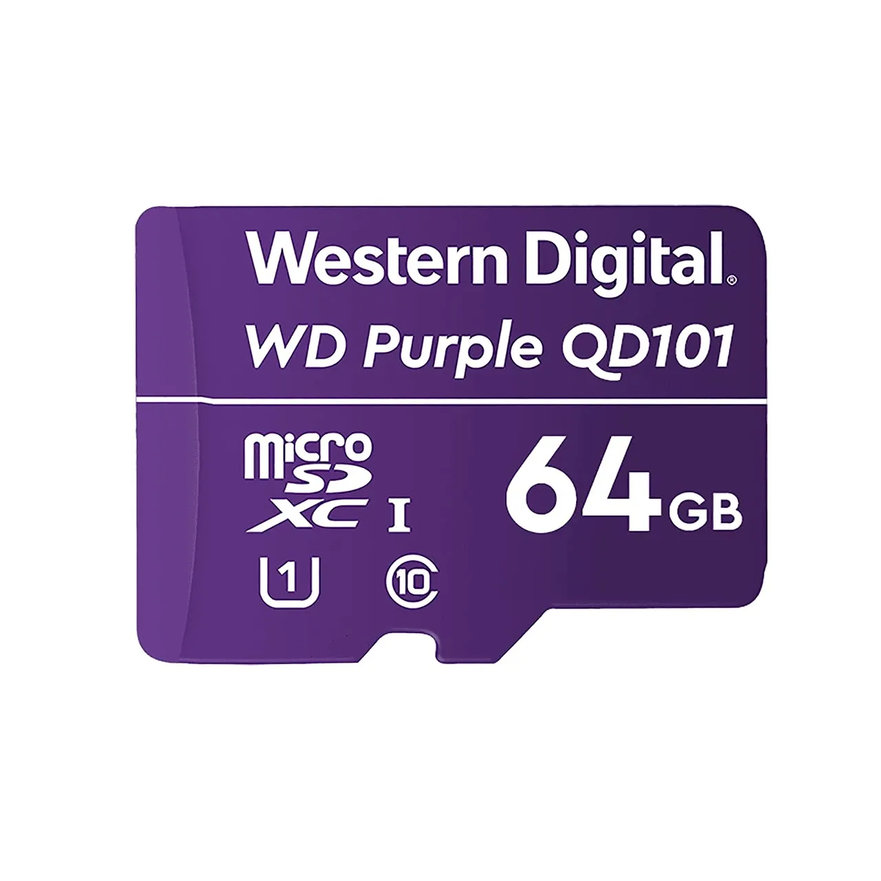 WD PURPLE 64GB SURVEILLANCE MICROSD XC CLASS - 10 UHS 1