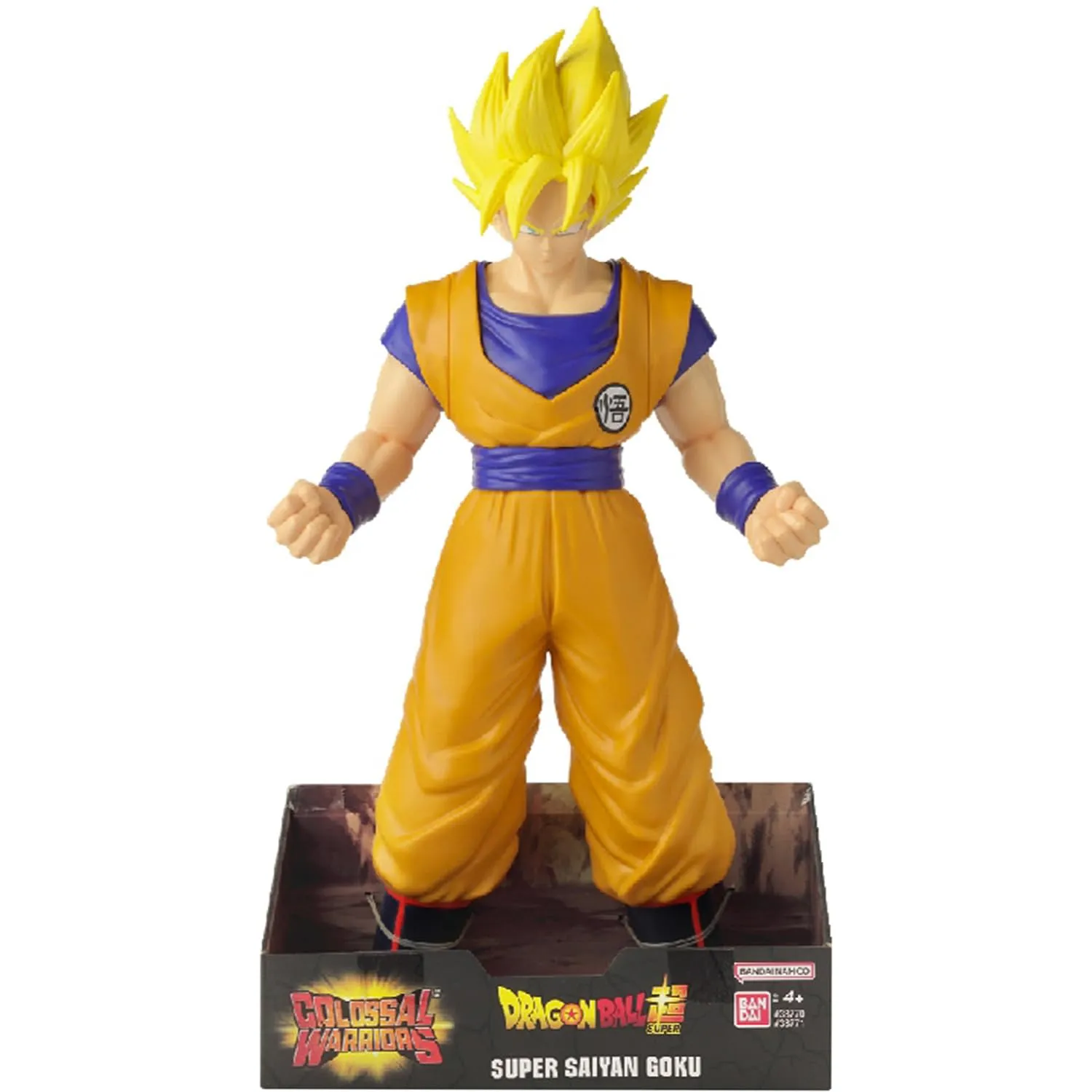 BANDAI - Dragon Ball Super - Action Figure gigante Super Saiyan Goku - Licenza ufficiale Dragon Ball - Statuetta Goku 40 cm per giocare, esporre - Giocattolo per bambini dai 4 anni in su - 38771