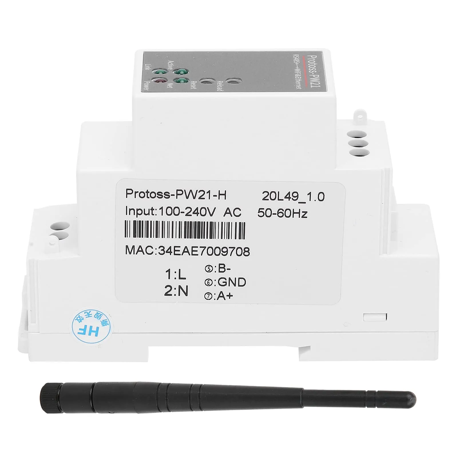 BOROCO Server seriale WiFi RS485 a WIFI/Ethernet Server seriale IP Ethernet Dispositivi di rete wireless Modbus per ecosistemi con antenna PW21-H AC 100-240V