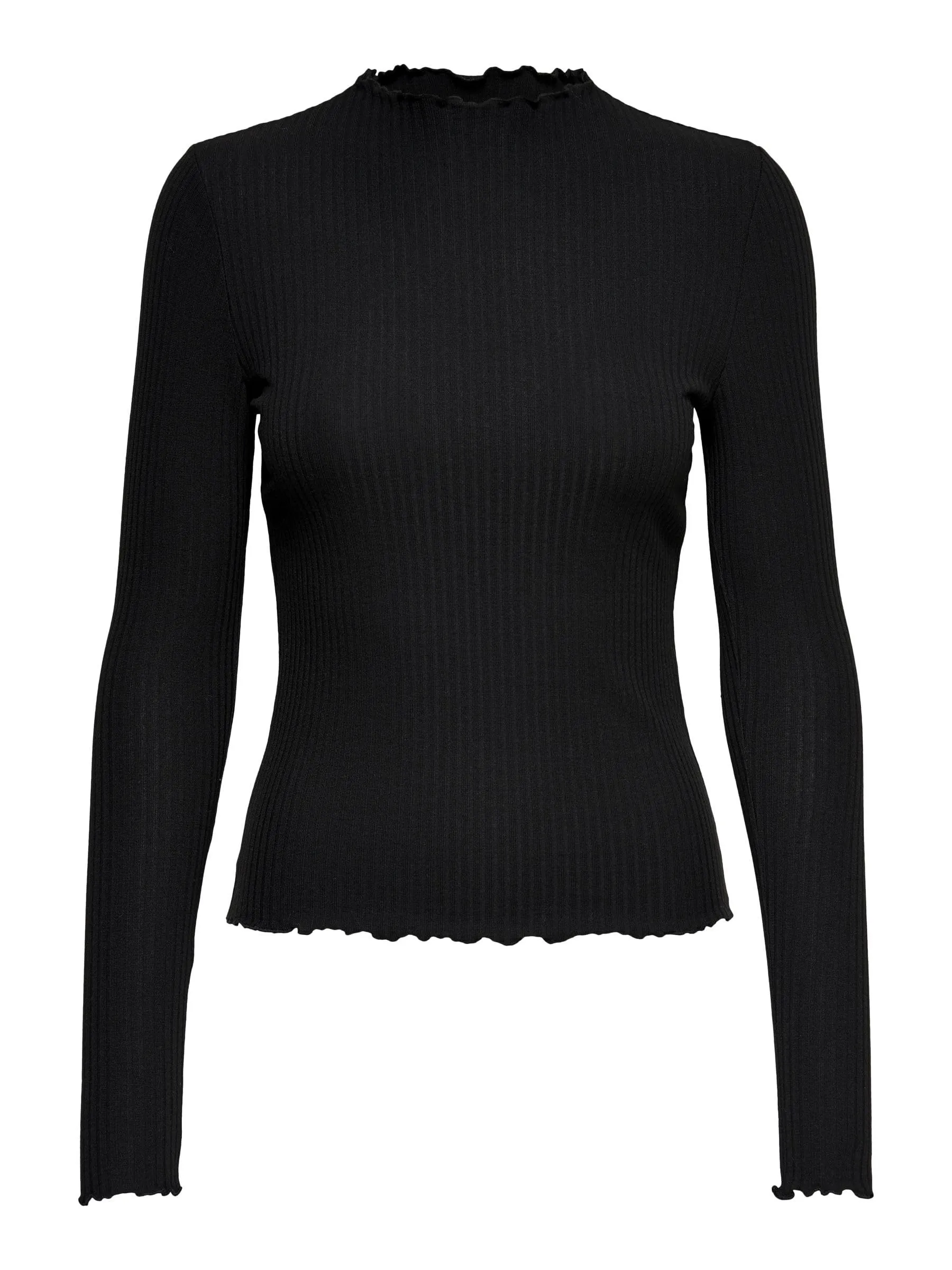 Only Onlemma L/S High Neck Top Noos Jrs, Maglia A Maniche Lunghe Donna, Nero (Black, M