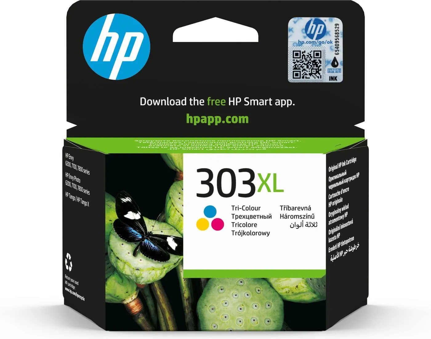 HP - Cartuccia ink originale -303XL - C/M/Y - T6N03AE - 415 pag
