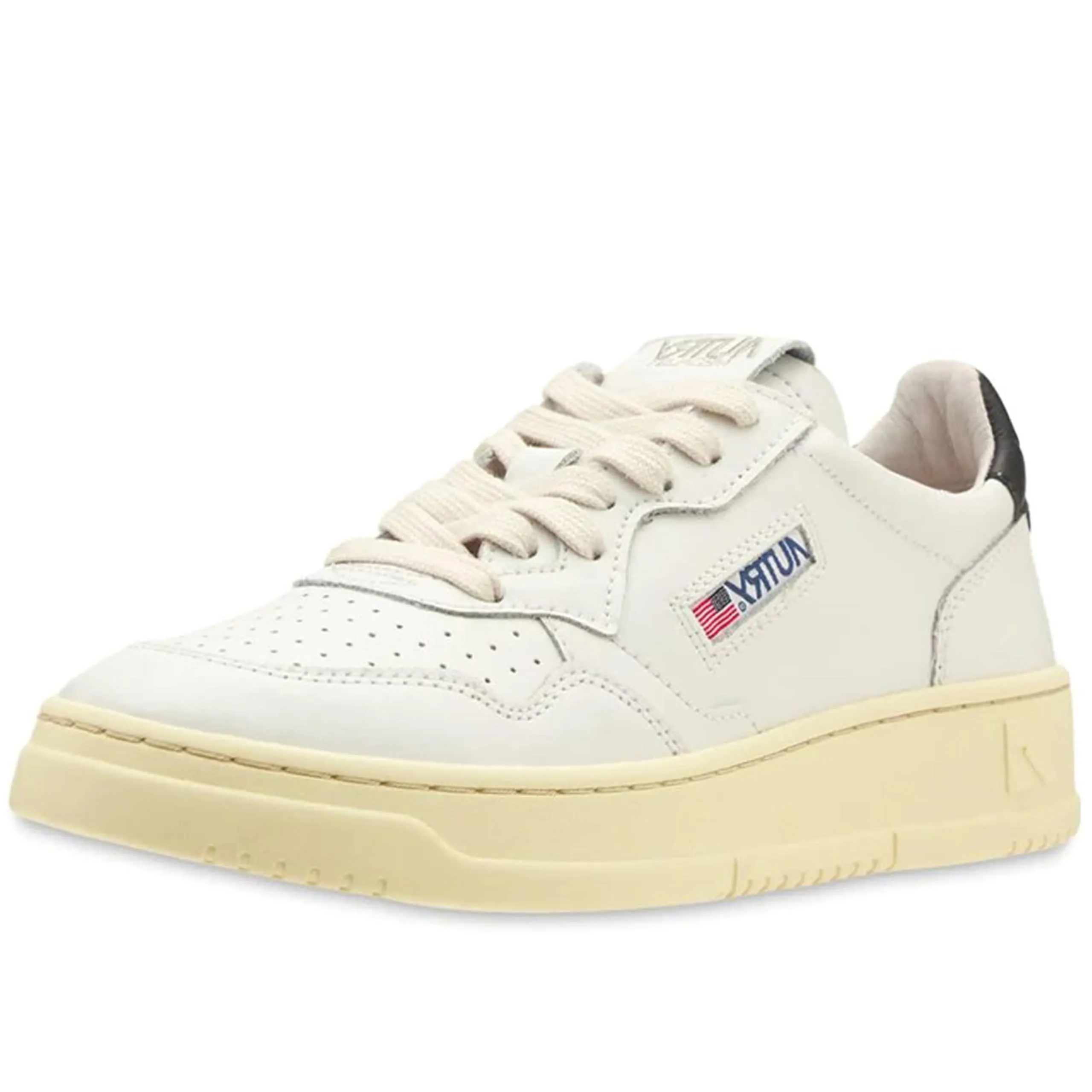 AUTRY Scarpe Sneakers Unisex in Pelle Bianco-Nero AULM LL22 (Numeric_44)