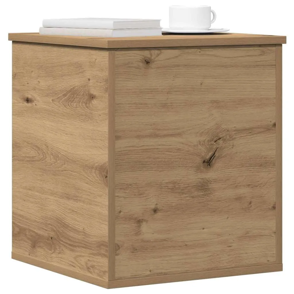 vidaXL Cassa di Immagazzinamento in Rovere Artigianale Design Compatto qualità Legno Massello Ideale per Organizzatore Soggiorno Camera da Letto Mobili Moderni Soluzione Interna Elegante