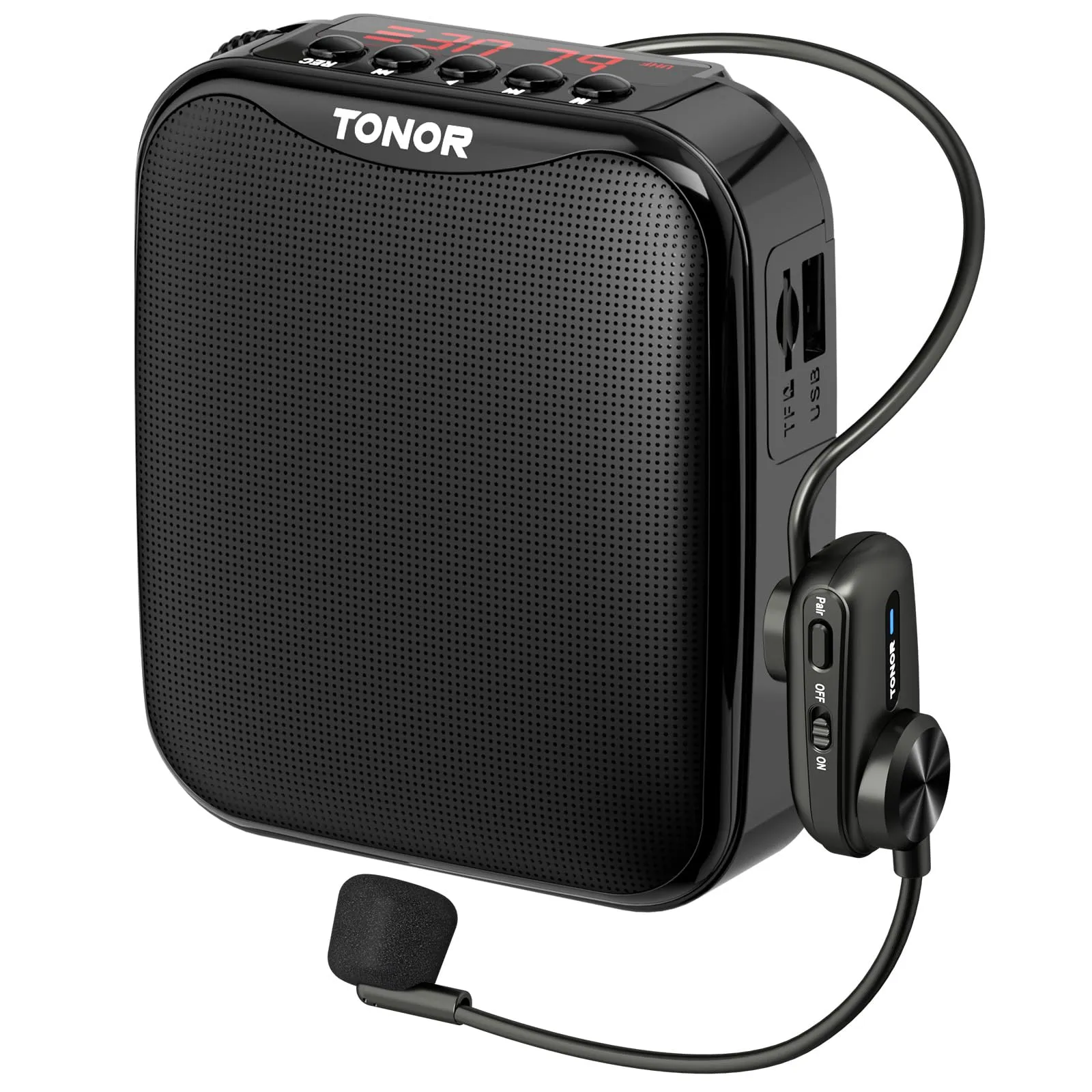 TONOR 15W Amplificatore Vocale Portatile per Insegnanti, Amplificatore Vocale Bluetooth con Microfono per Cuffie Wireless, Sistema PA Ricaricabile per Insegnamento, Istruttori di Fitness, Discorso K11