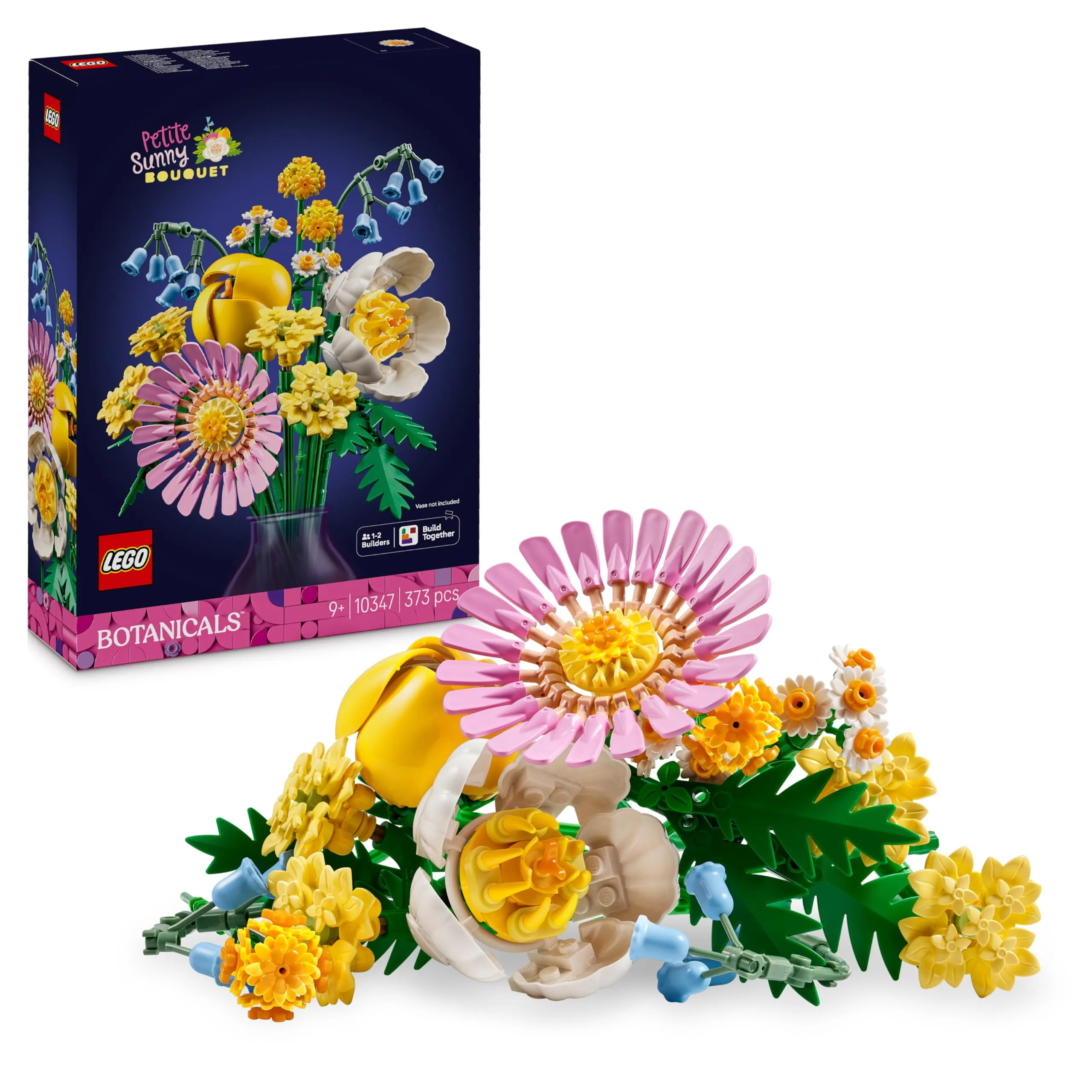 LEGO Botanicals Bouquet di Fiori Estivi - Regalo Donna o Mamma con Campanule, Rosa, Tulipano e Altri Fiori Finti - Decorazione Floreale di Casa - Gioco della Natura per Bambine da 9 Anni - 10347