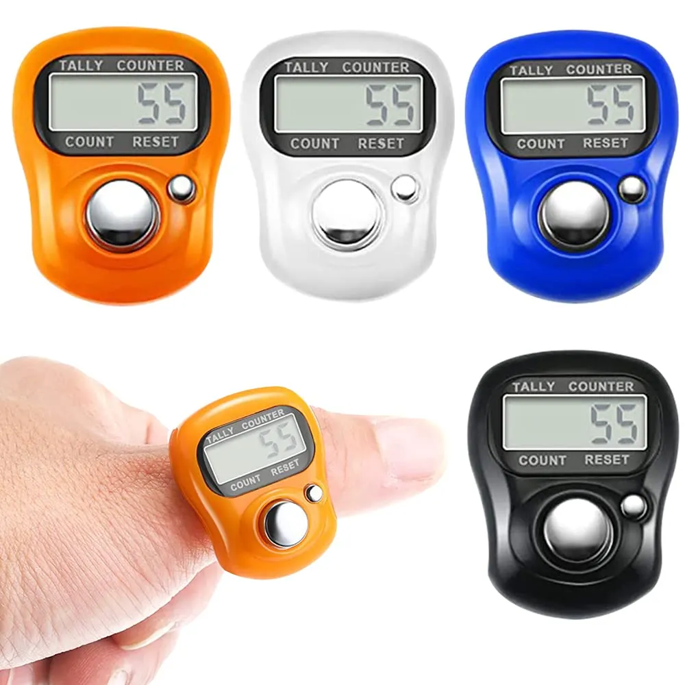 Foreverup 4 contatori elettronici, contatore a 5 cifre, contatore elettronico con Display LCD, per contatore di Persone, Golf, File, Lavoro a Maglia