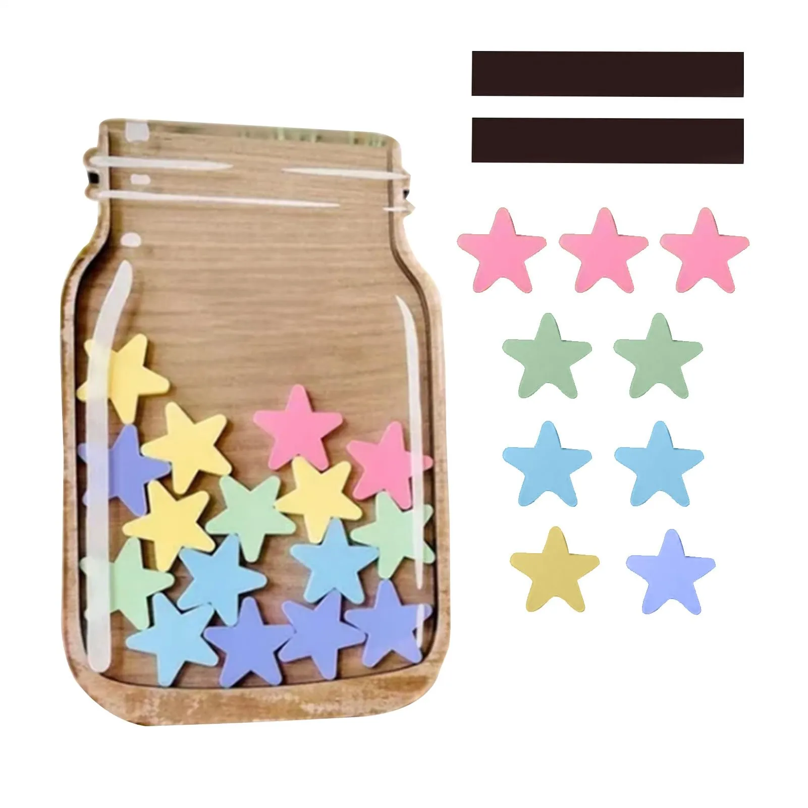 Prezzo Jar - Jar PREZI Magnetico Decorativo Star | Strumenti per Le Aule di Gestione, di Adesivi Portatili Multiuso E Divertenti per Studenti per Bambini, Incoraggiano Comportamenti Positivi E