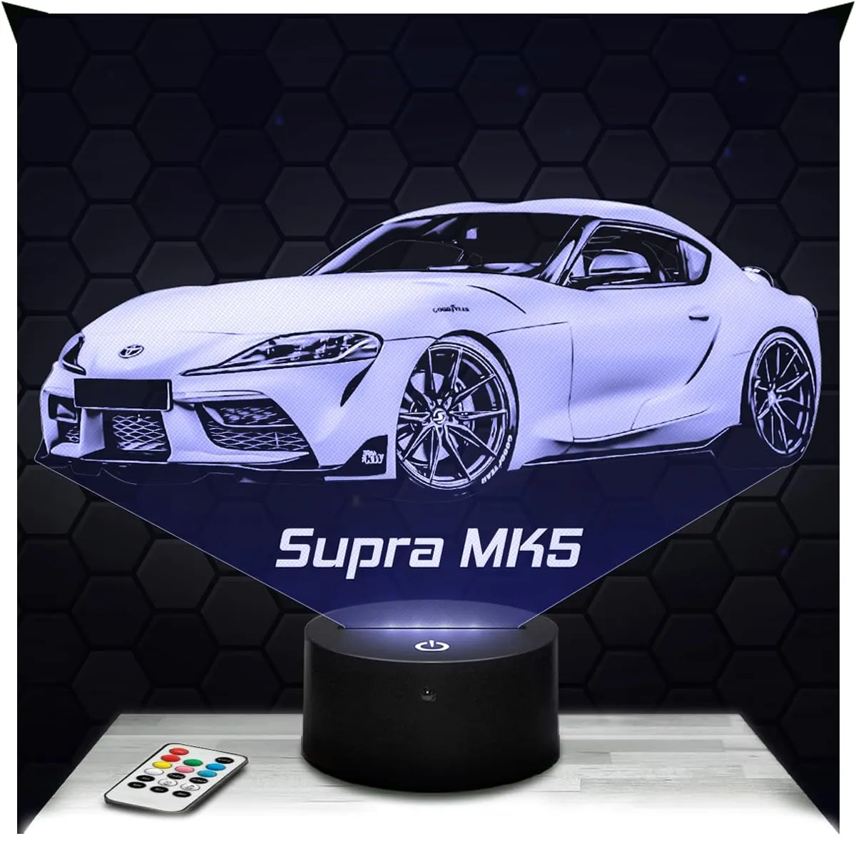 Lampephoto.fr - Lampada 3D Auto Supra Mk5 T, Luce Notturna Tattile, Supercar Tuning, Idea Regalo Auto Supra Mk5 T Luce Notturna Decorazione Camera, Idea Regalo originale, Lampada da Comodino, Led