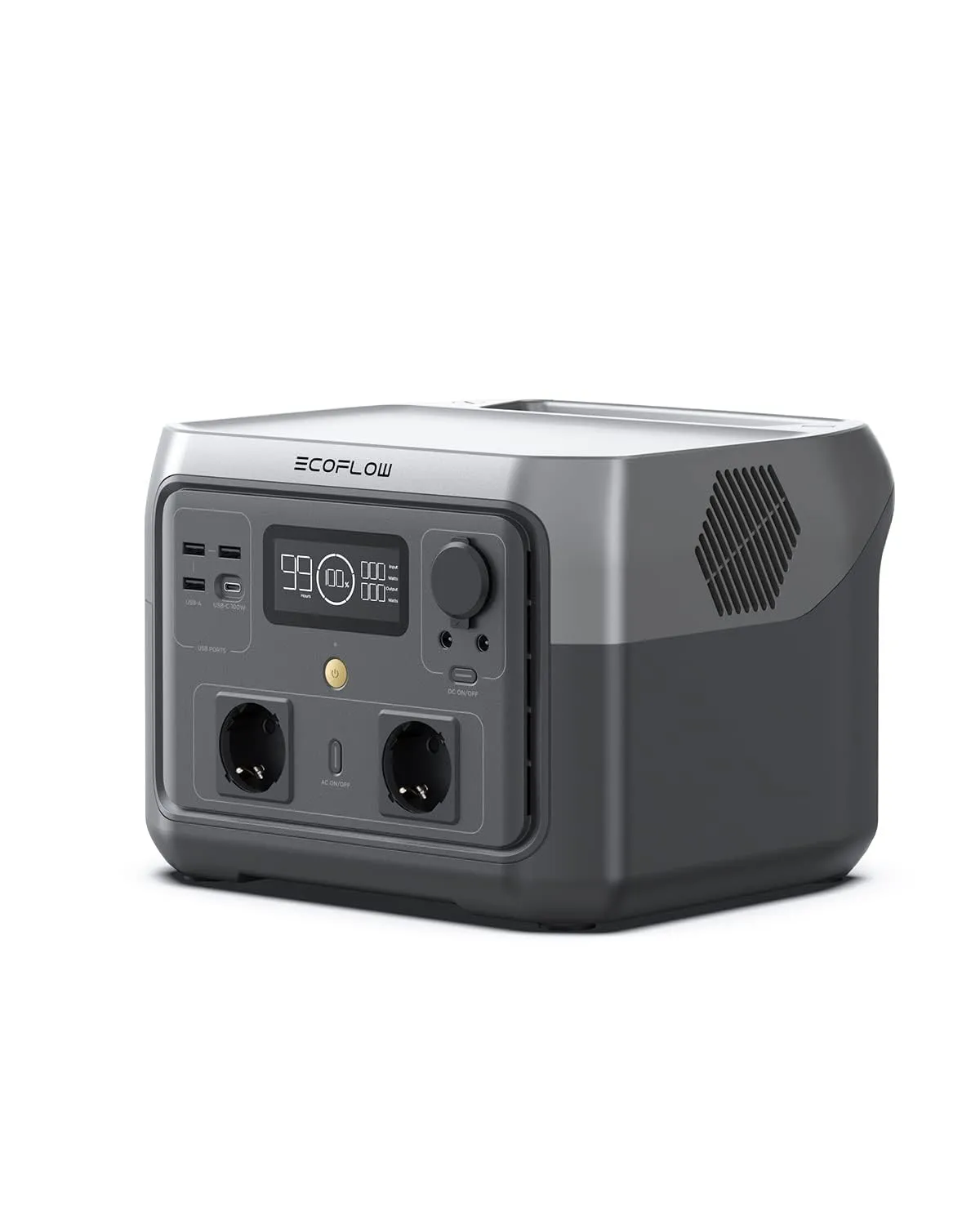 ECOFLOW Centrale Elettrica Portatile RIVER 2 MAX, Batteria LiFeP04 da 512Wh, il prodotto è inutilizzato, solo una parte dell'imballaggio è difettosa (Ricondizionato)