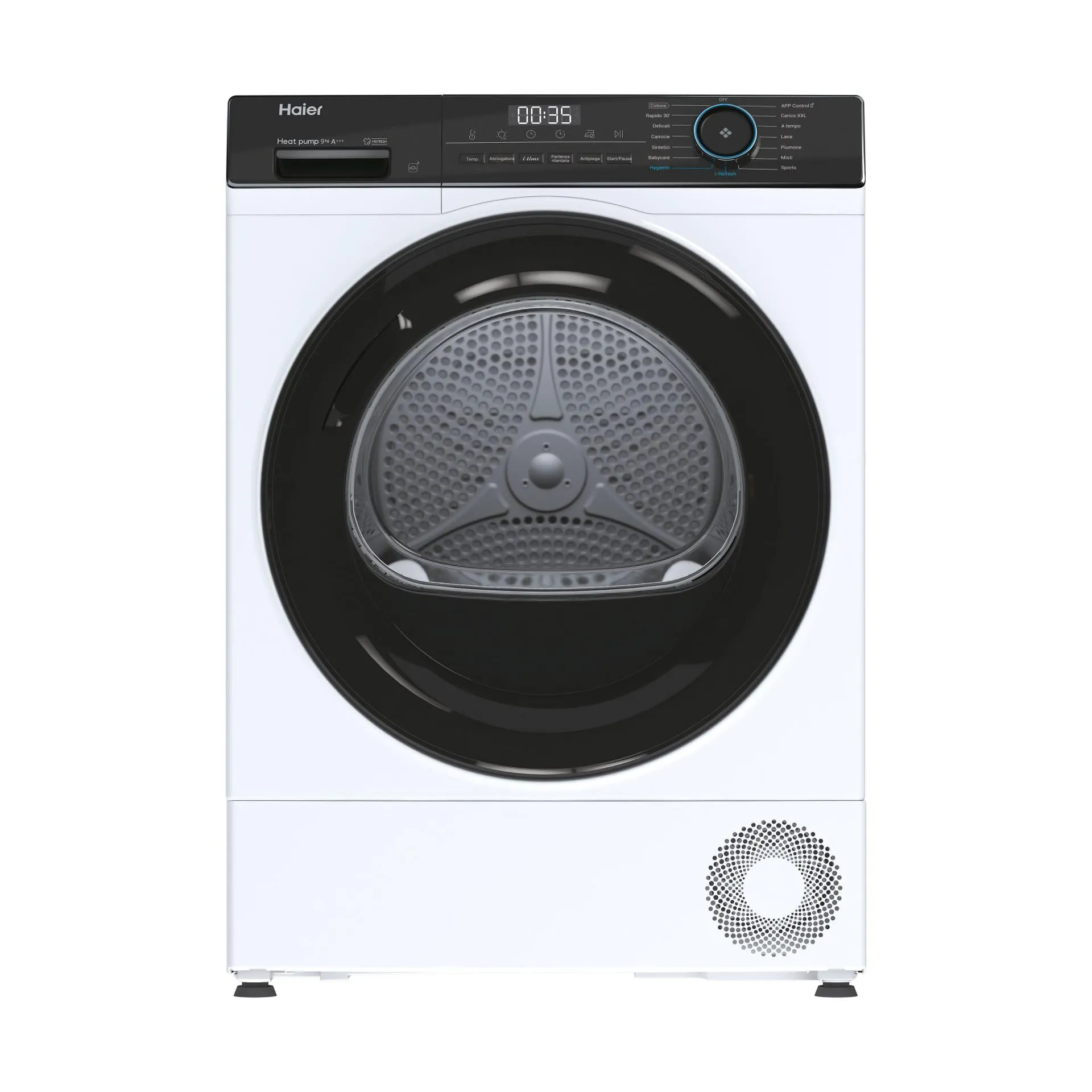 Haier HD90-A3939E - Asciugatrice con pompa di calore, 9 kg, Classe energetica A+++