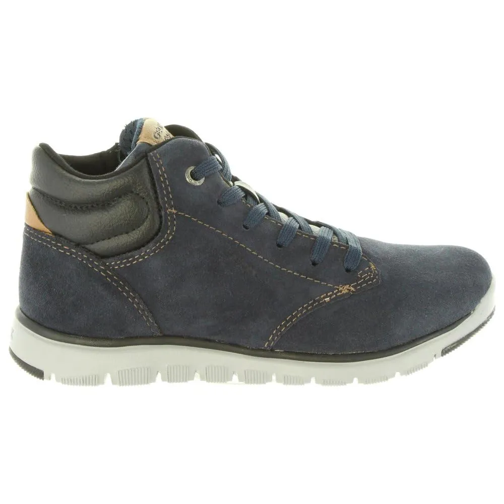 Geox J Xunday Boy A, Stivaletti Bambini e ragazzi, Blu/Nero (Navy/Black), 39 EU