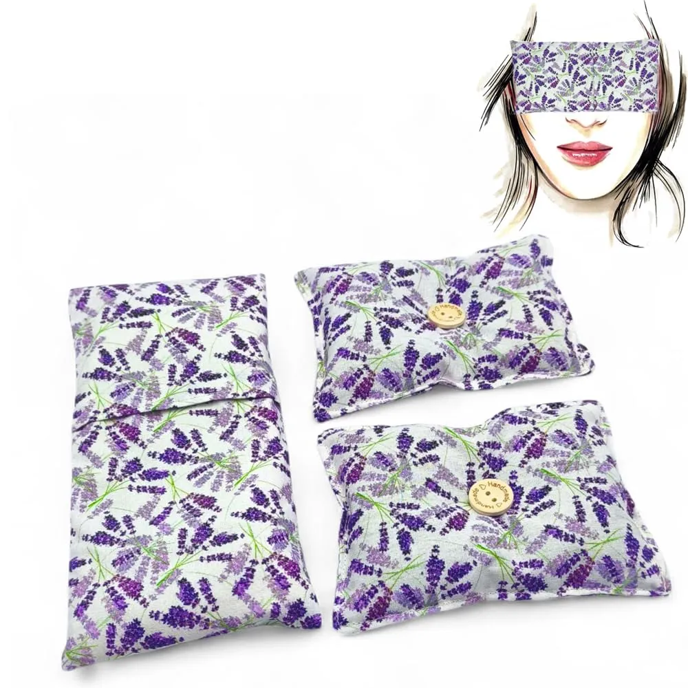 Impacco alla lavanda. Cuscino per occhi per i momenti di relax, Due mini cuscini "dormi bene"