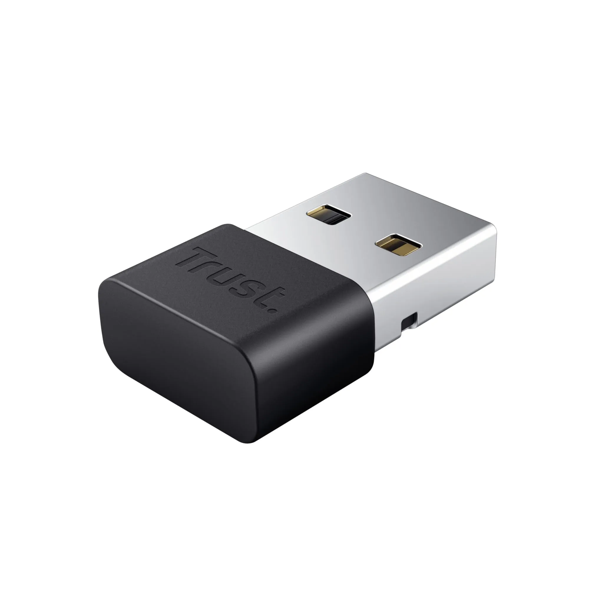 Trust Myna Adattatore Bluetooth 5.3, Velocità di Trasferimento Fino a 3 Mbps, Distanza Di Trasmissione 10 Metri, Dongle Ricevitore Bluetooth USB, Chiavetta Bluetooth per PC, Laptop, Computer - Nero