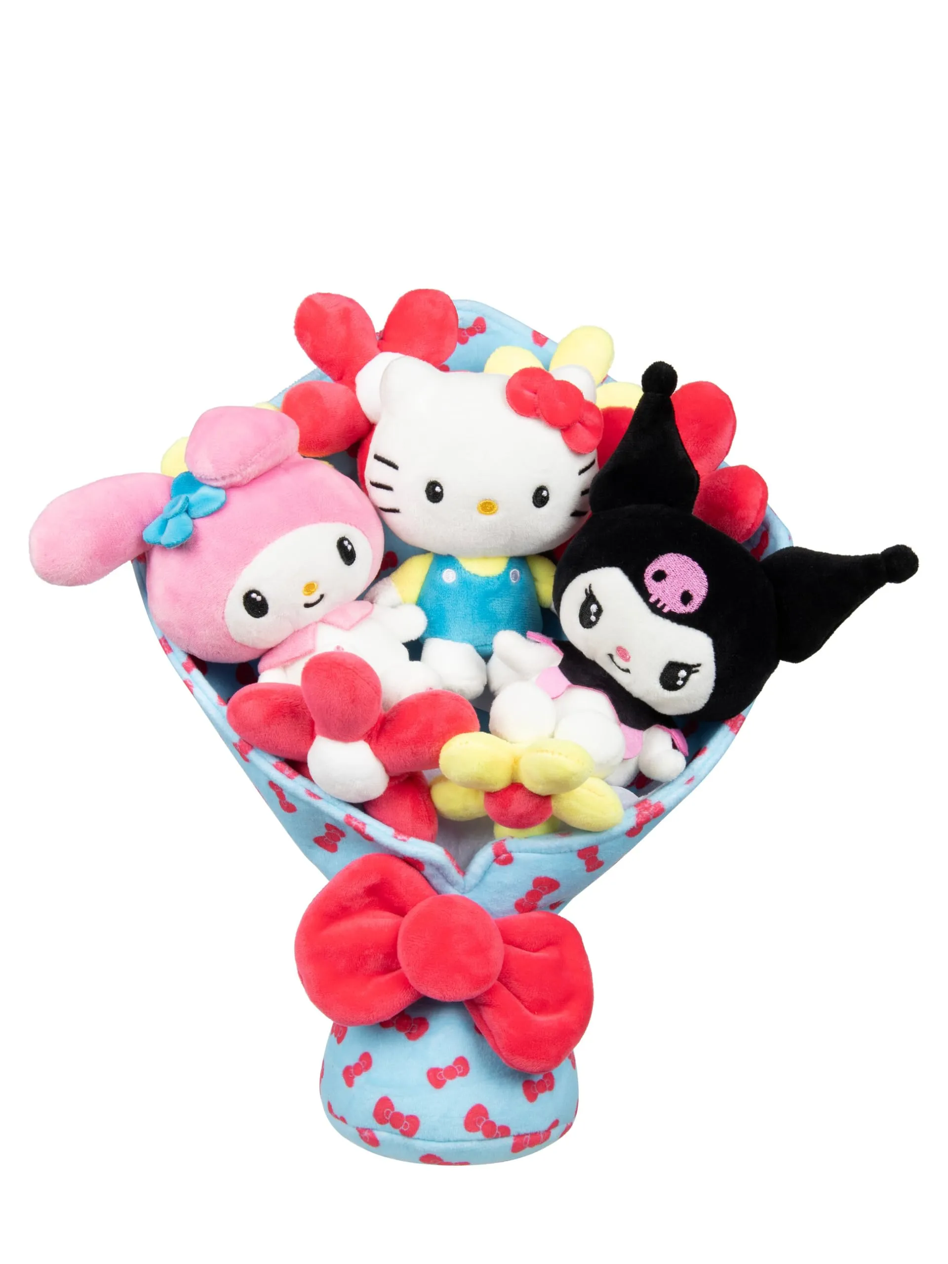 Jazwares Hello Kitty and Friends - Bouquet di peluche da 30,5 cm, 9 peluche inclusi, prodotto Sanrio con licenza ufficiale
