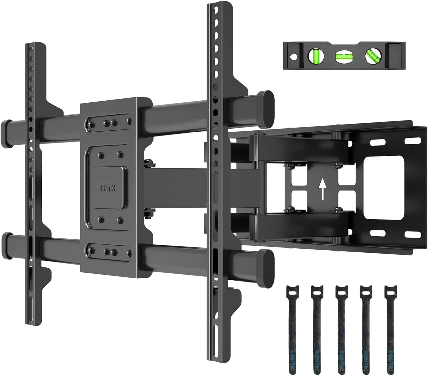 BONTEC Supporto da Parete per TV da LED LCD 32-85 pollici, Staffa TV con Movimento Inclinabile ed Estendibile, Supporto TV per Muro Staffa Ultra Resistente a 60kg, Max VESA 600x400mm