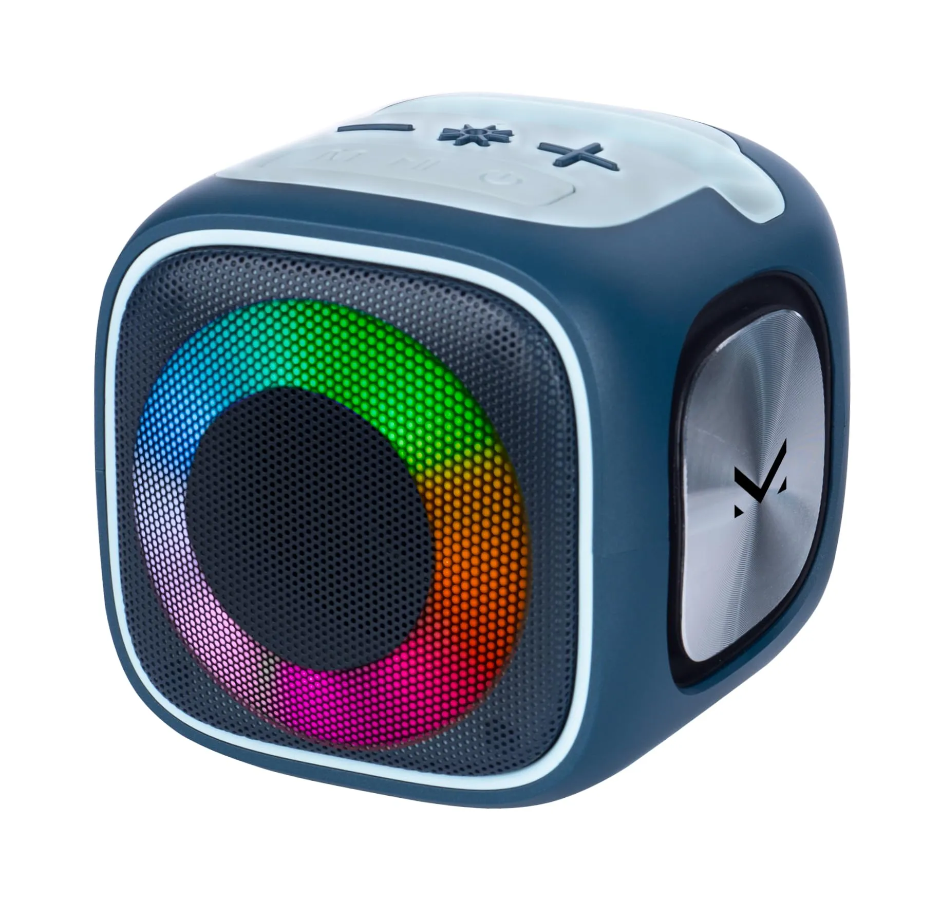 Majestic FIRE 3 – Speaker bluetooth portatile, 9 effetti luci LED, ingressi USB/microSD/AUX-IN, Batteria ricaricabile, funzione TWS, fessura per appoggio smartphone