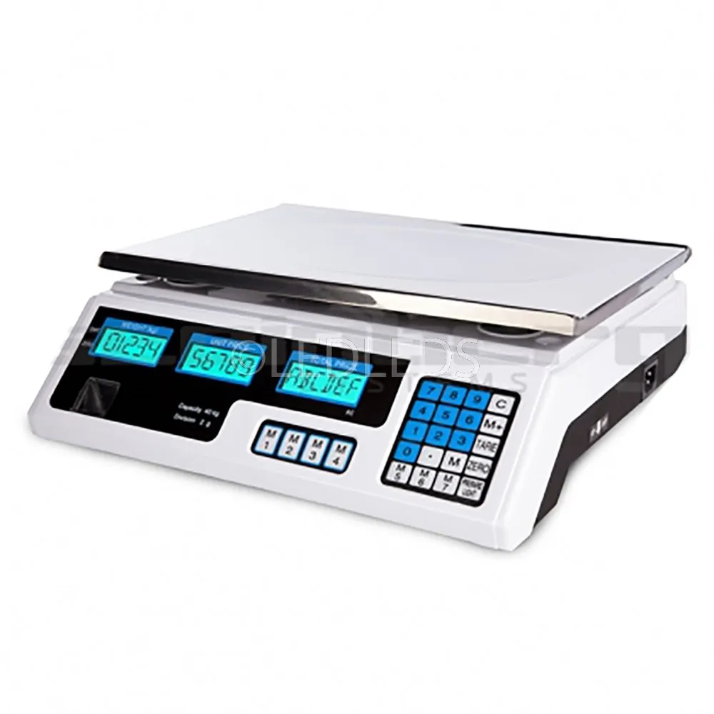 BILANCIA ELETTRONICA DIGITALE PROFESSIONALE MIN 5 GR MAX 40 KG DIVISIONE 2 GR