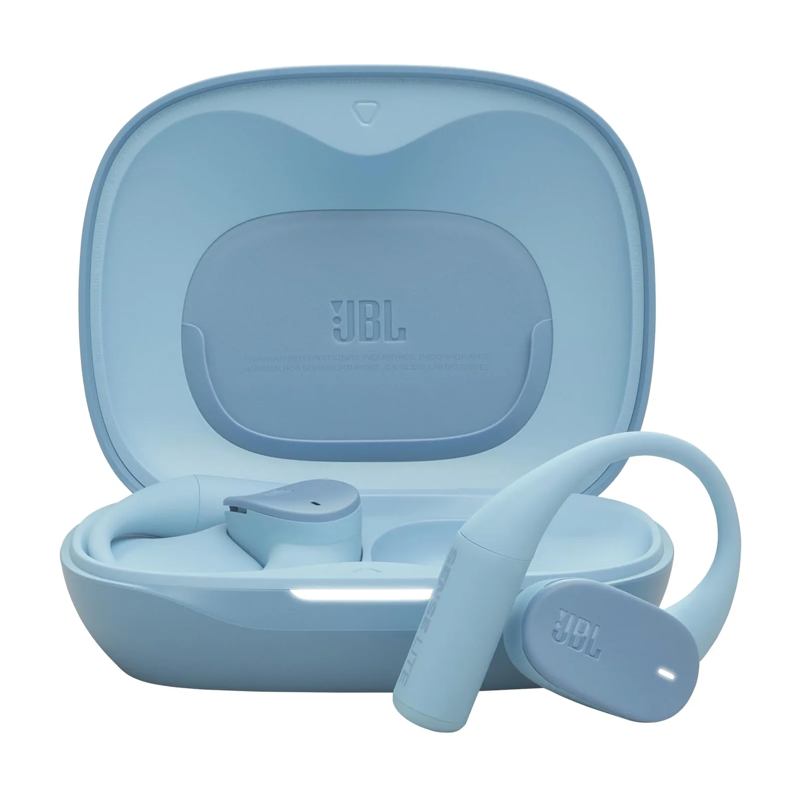 JBL Sense Lite Cuffie Open-Ear True Wireless con Archetto, Tecnologia OpenSound, 32H Autonomia, Impermeabili/Antipolvere con Certificazione IP54, Compatibili con App Headphones, Blu