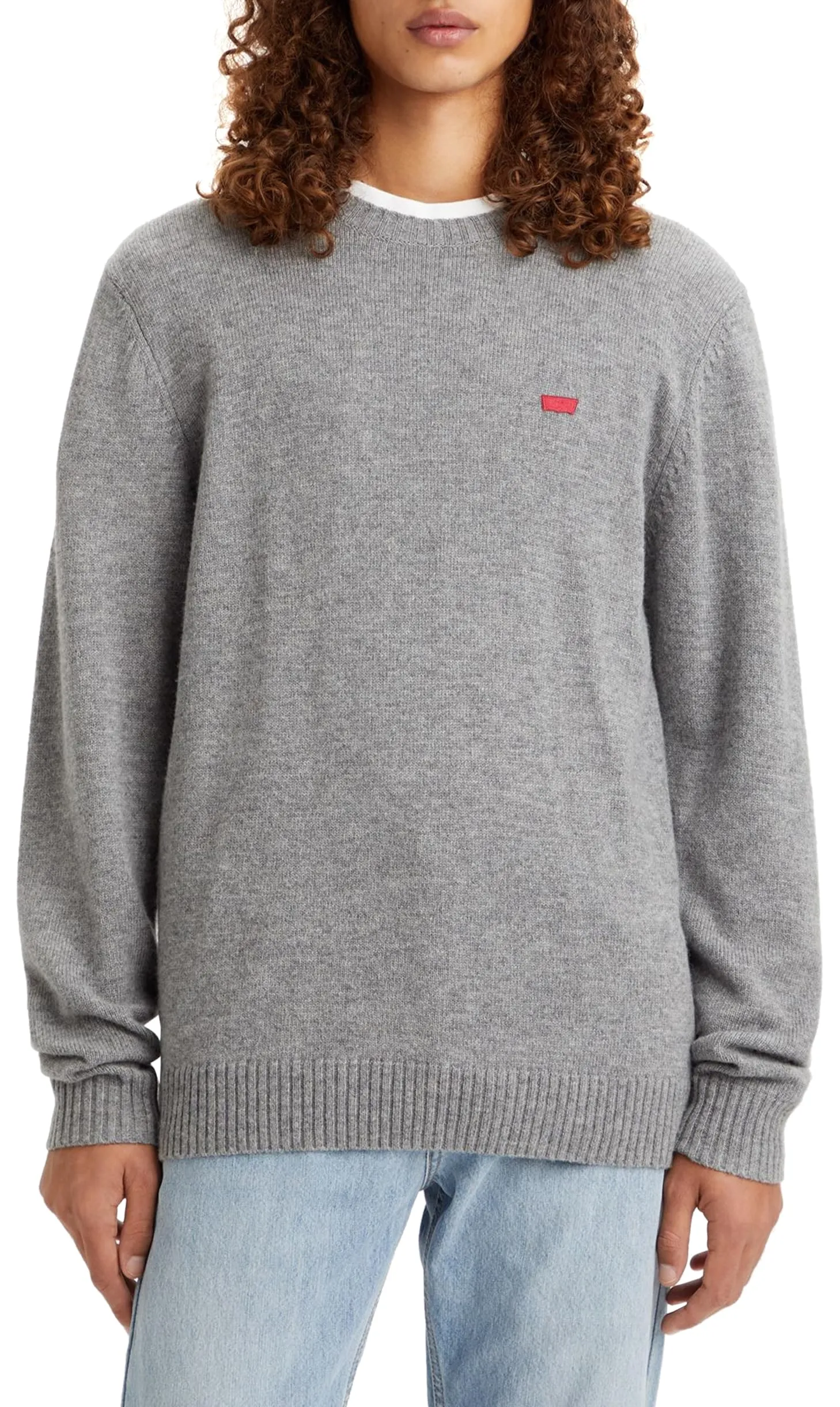 Levi's Original Housemark Sweater, Uomo, Mid Tone Grey Heather, L