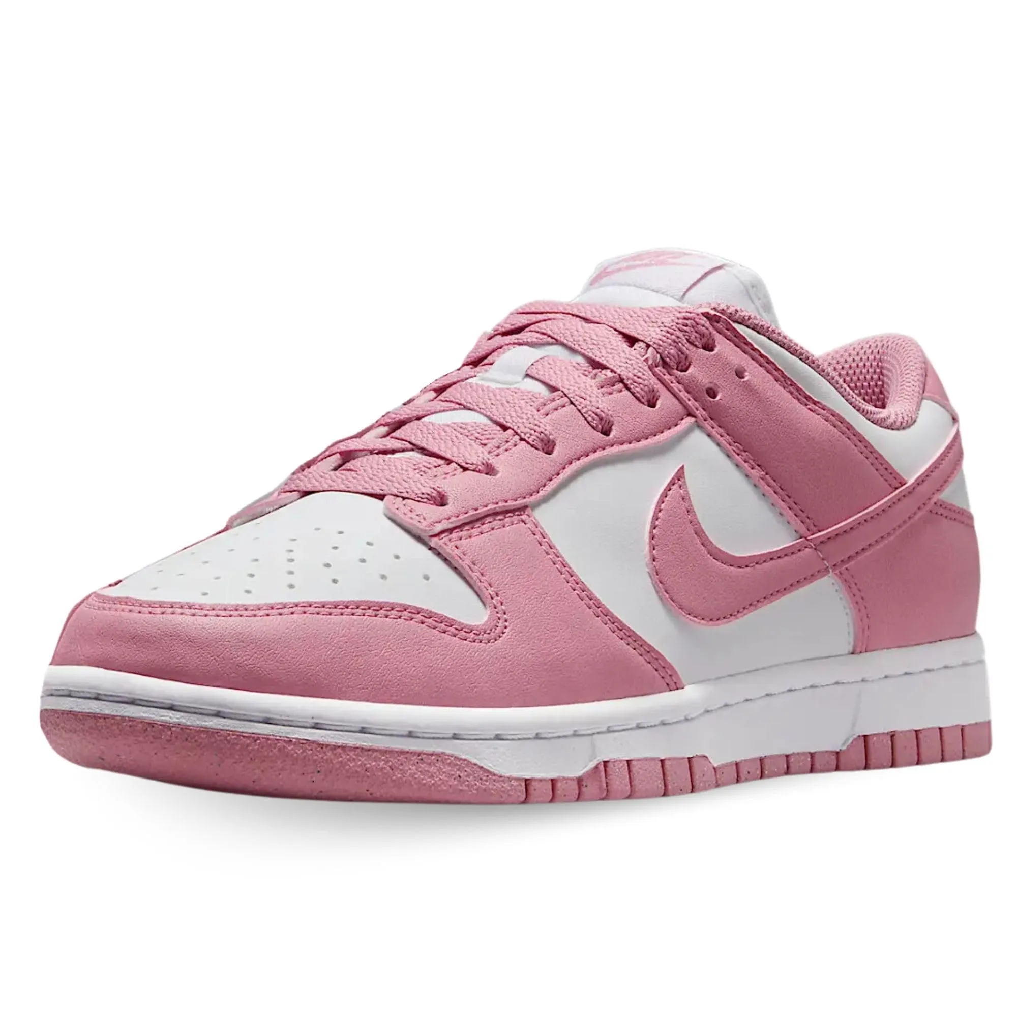 NIKE Dunk Low, Sneaker Donna, White/Elemental Pink, 40 EU