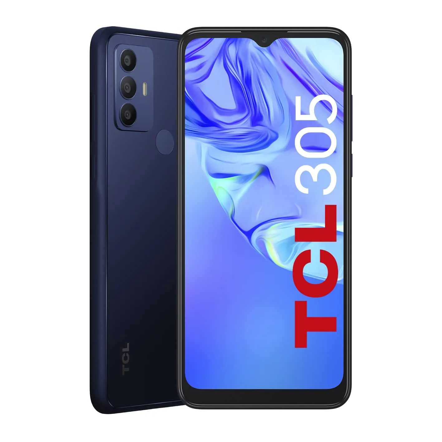 TCL 305 - Smartphone Dual Sim, Display 6.52" HD+, 32 GB, 2GB RAM, Tripla Camera, Android 11, Batteria 5000 mAh, Atlantic Blue [Italia]