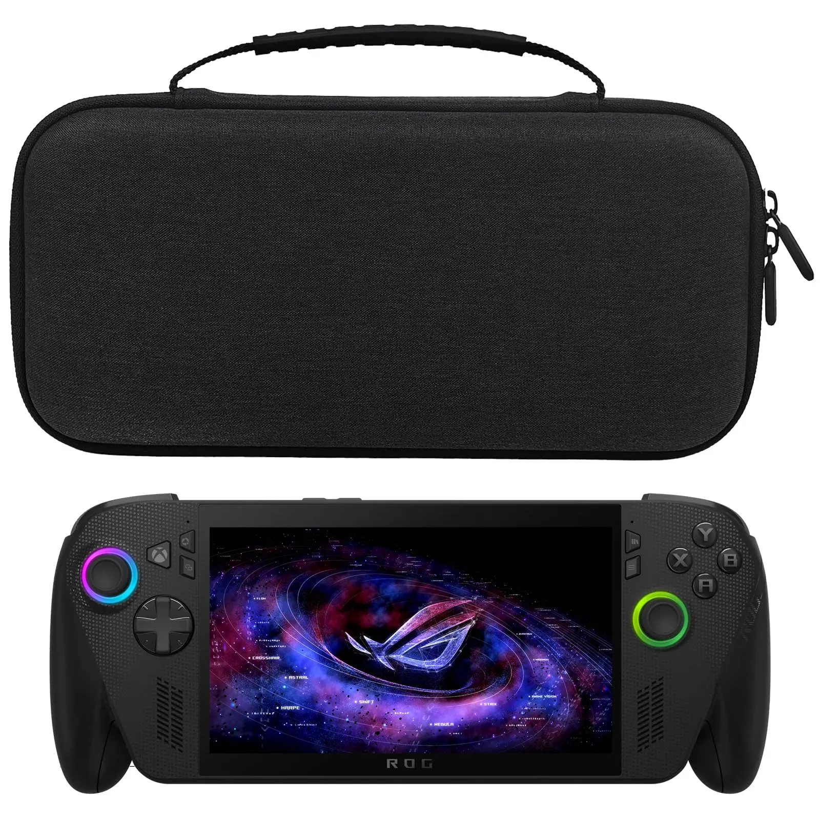 Miimall Custodia Protettiva per ROG Xbox Ally X, Cover Antiurto in EVA, Cover Protettiva in Tessuto Oxford, Chiusura Lampo, Case Protettiva Durevole per ROG Xbox Ally X, Nero