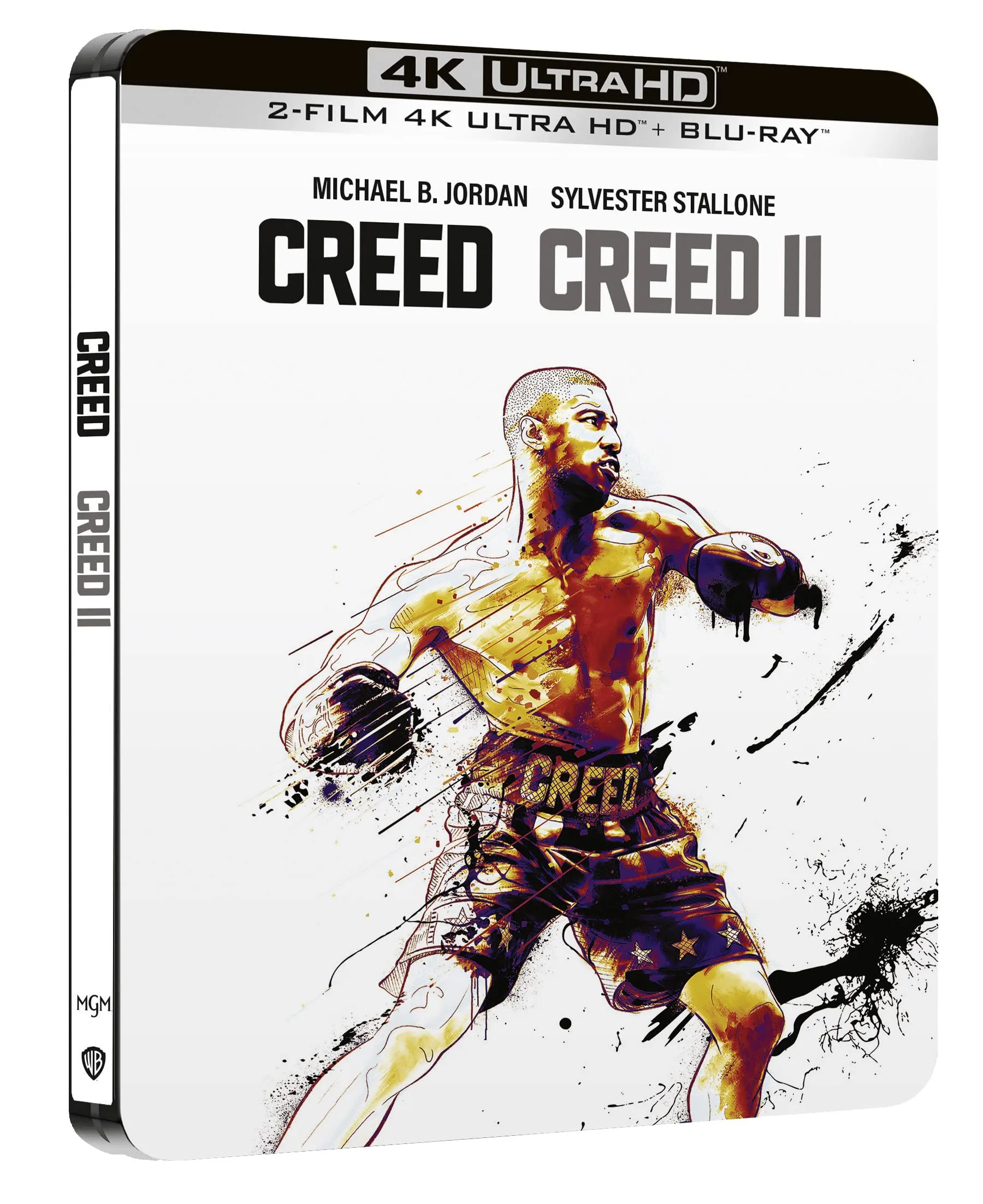 CREED 1 + CREED 2 - STEELBOOK (4K Ultra HD + Blu-Ray)