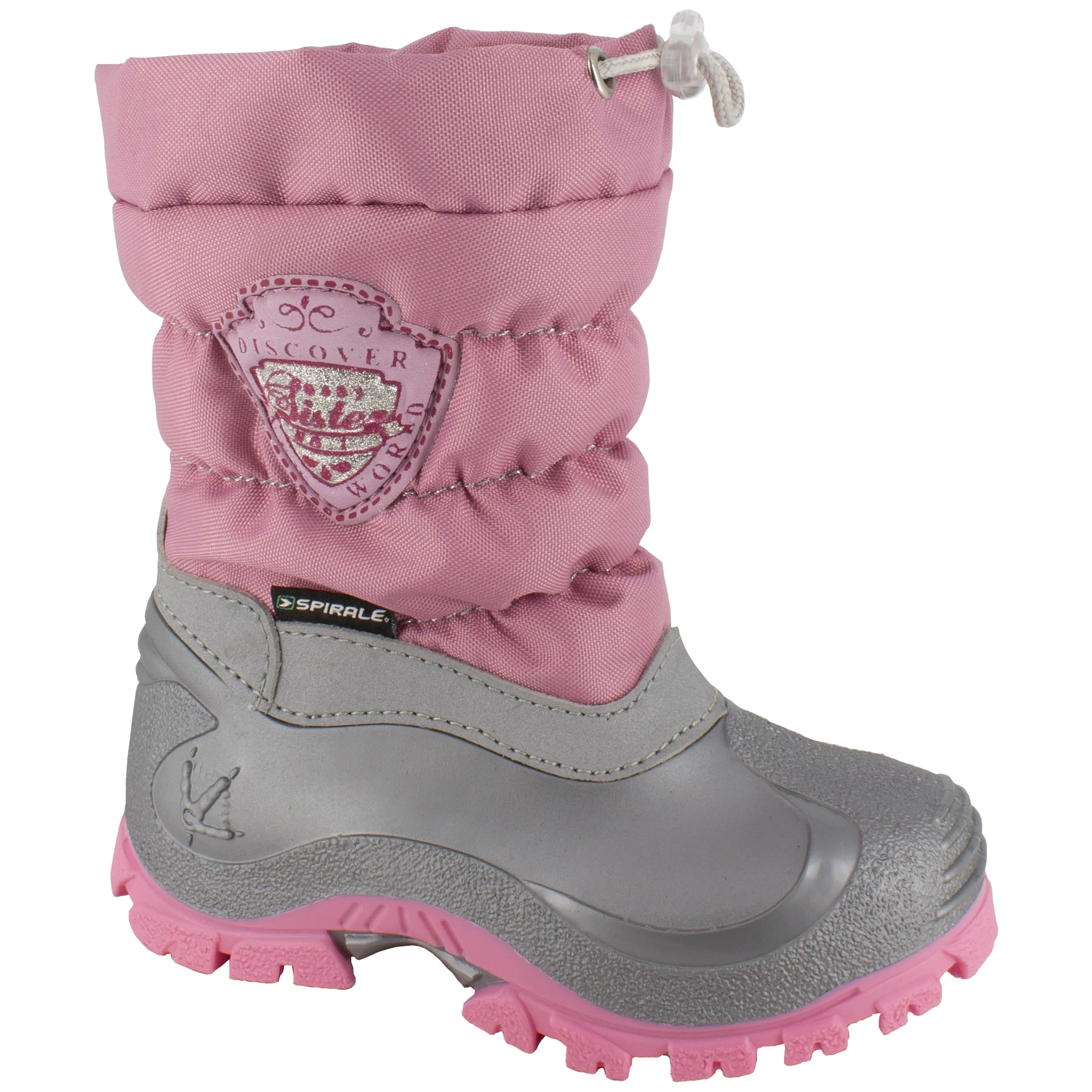 Spirale Sabrina Stivali da Neve, Bambina, Rosa (Rosa/Grigio 02774218), 26 EU (9 UK)