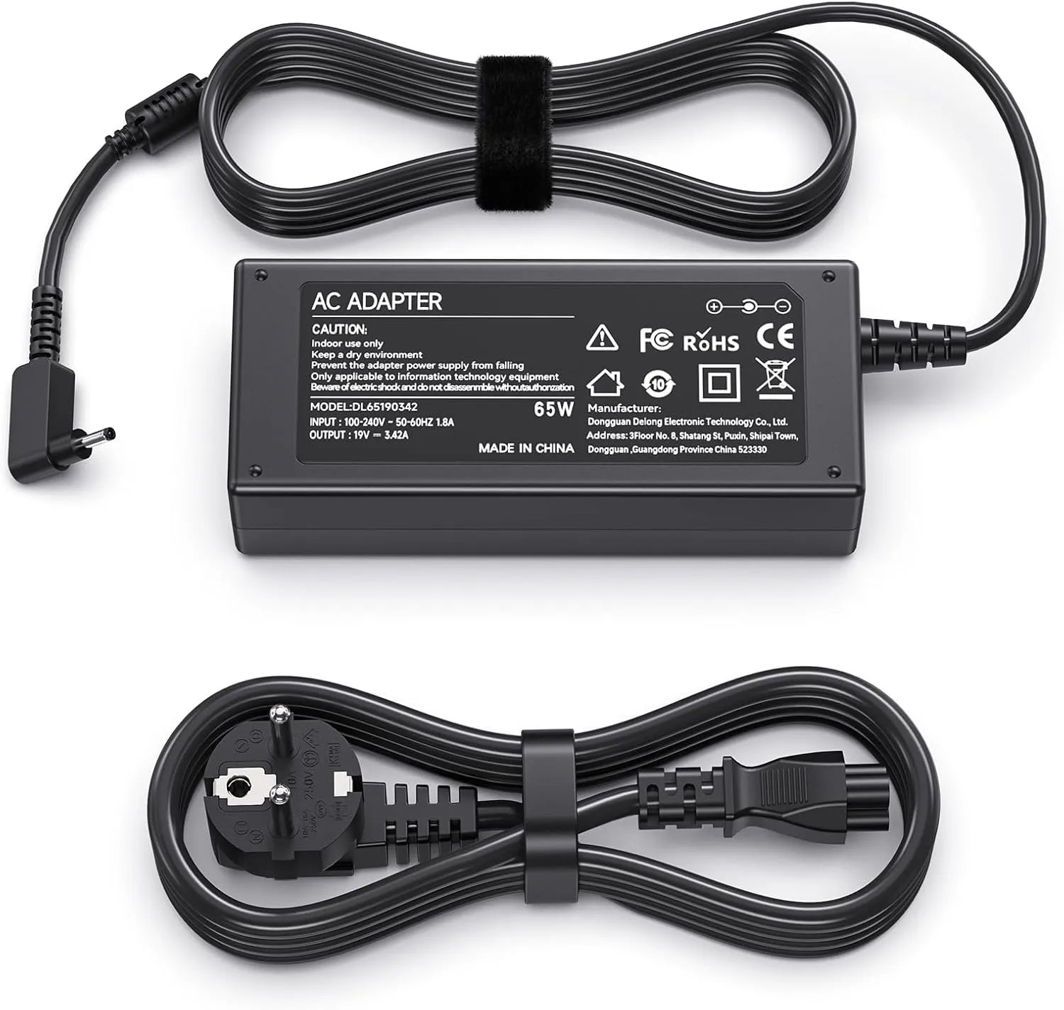 BIUBOTY Caricatore 65W laptop Compatible con Acer Aspire 1 3 5 Series A315 A515 A314 A317 A115/ Spin 1 3 5/ Swift 1 3/ A515-54 A515-55 A515-56 N20C5 N15Q8 N15Q9 N15Q10 N16P1 AC Adattatore 3.0 * 1.1mm