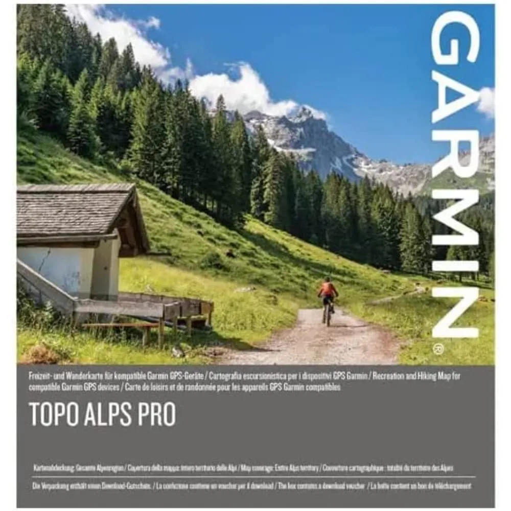 Garmin Voucher per Topo Alps PRO, Unisex, White, One Size