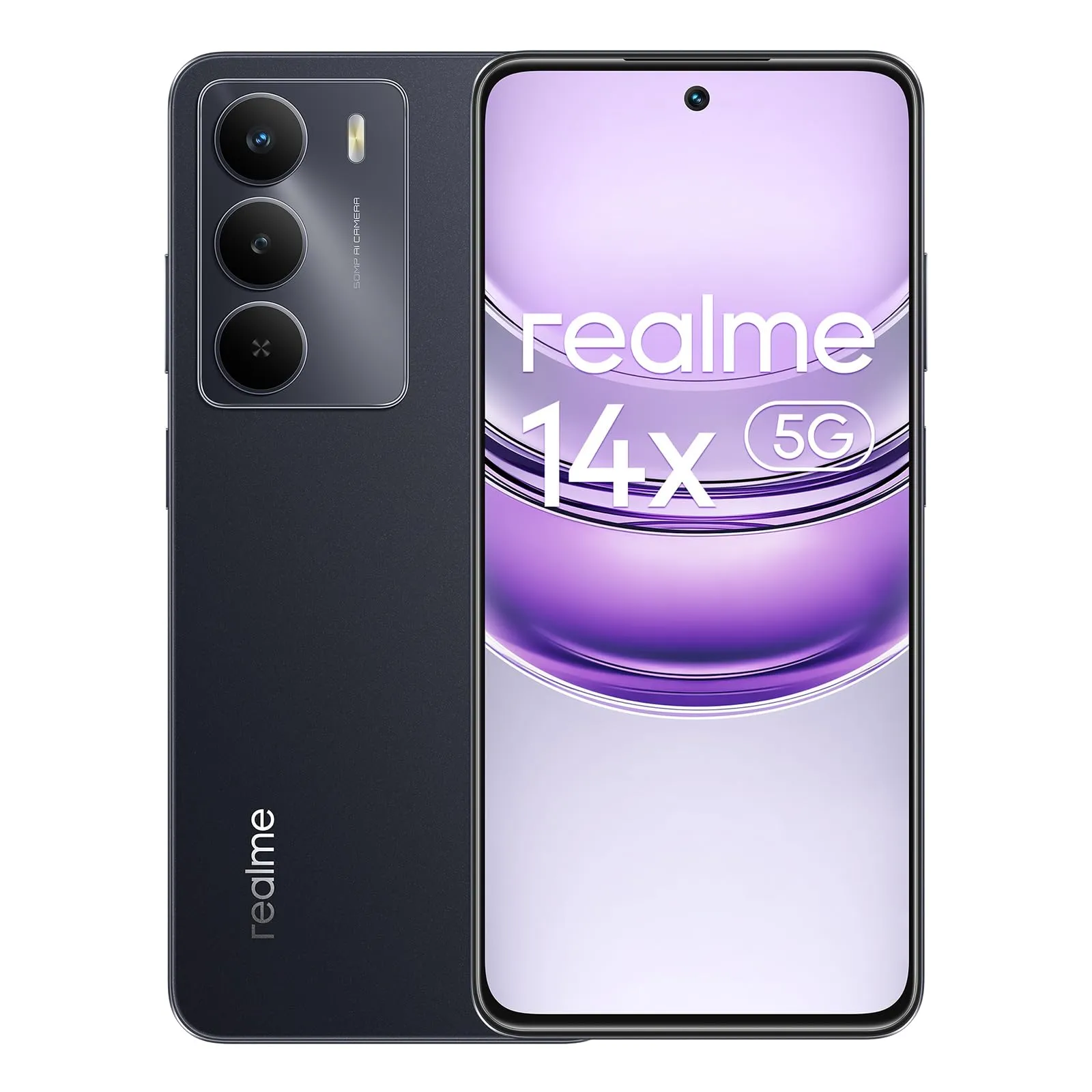 realme 14x 5G Smartphone 8+256GB, MediaTek Dimensity 6300, Fotocamera da 50MP, Display curvo da 120Hz, Batteria massiva da 5000mAh, Cellulari Android 15, Octa-core, Nero (senza adattatore)