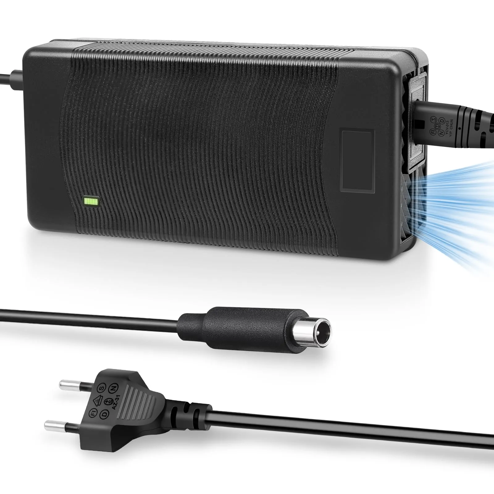 VOLOHAS Caricatore da 54,6 V 2 A per Kukirin G2 Pro/Kukirin G2 MAX, per ENGWE EP-2Pro/Engine Pro/X26/P26 con batteria agli ioni di litio da 48 V per bicicletta elettrica e scooter elettrico