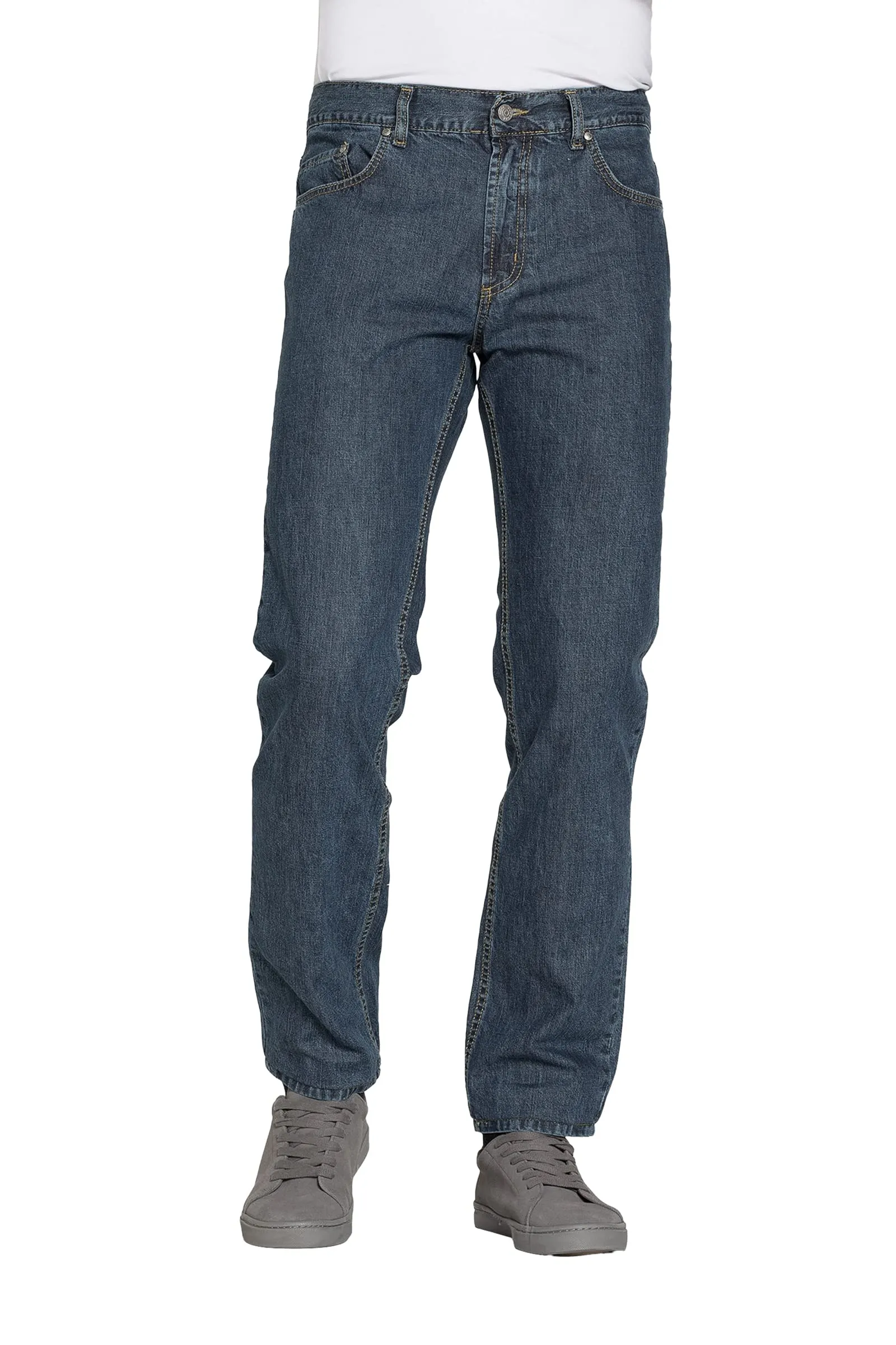 Pantaloni Jeans 5 Tasche in Denim Leggero 100% Cotone Vita Regolare con Zip, Gamba Comoda Modello 700/1030A Carrera (Tg. 52)
