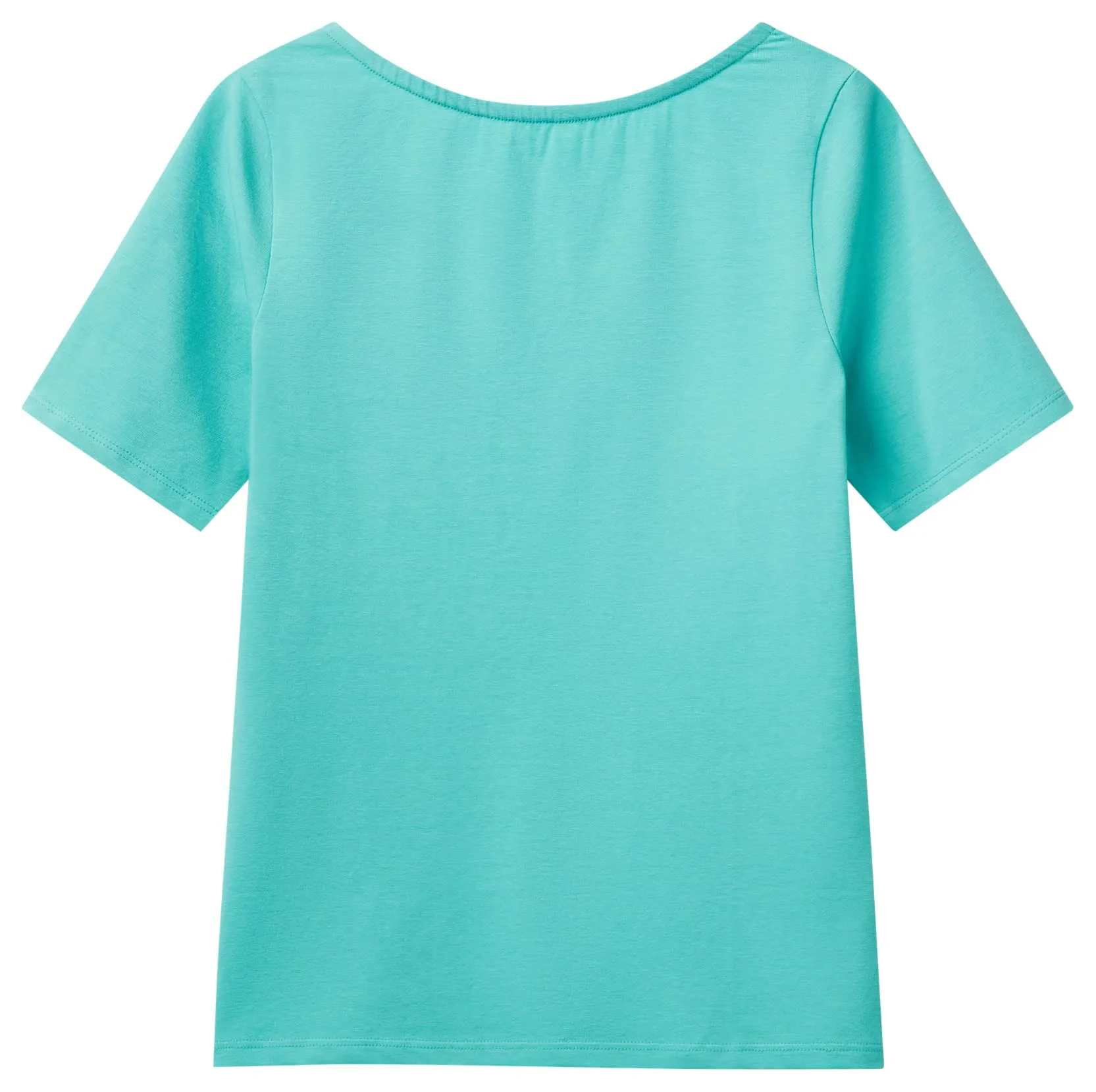 United Colors of Benetton T-Shirt 3FJHD109K, Verde, S Donna