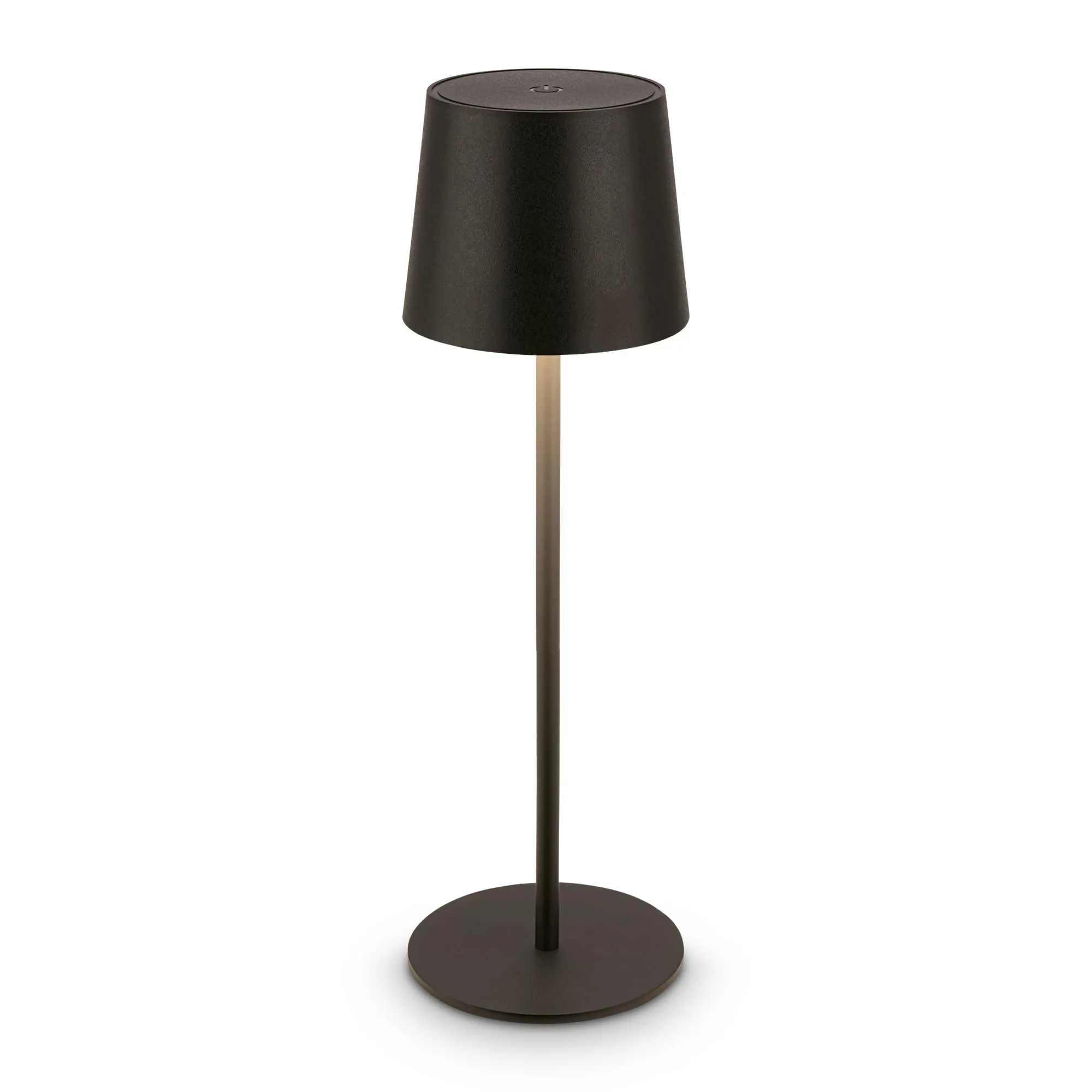 BRILONER - Lampada da tavolo LED senza fili IP44 con touch, dimmerabile, batteria ricaricabile, USBC, lampada da scrivania senza fili, lampada da comodino ricaricabile, 11x33 cm, nero