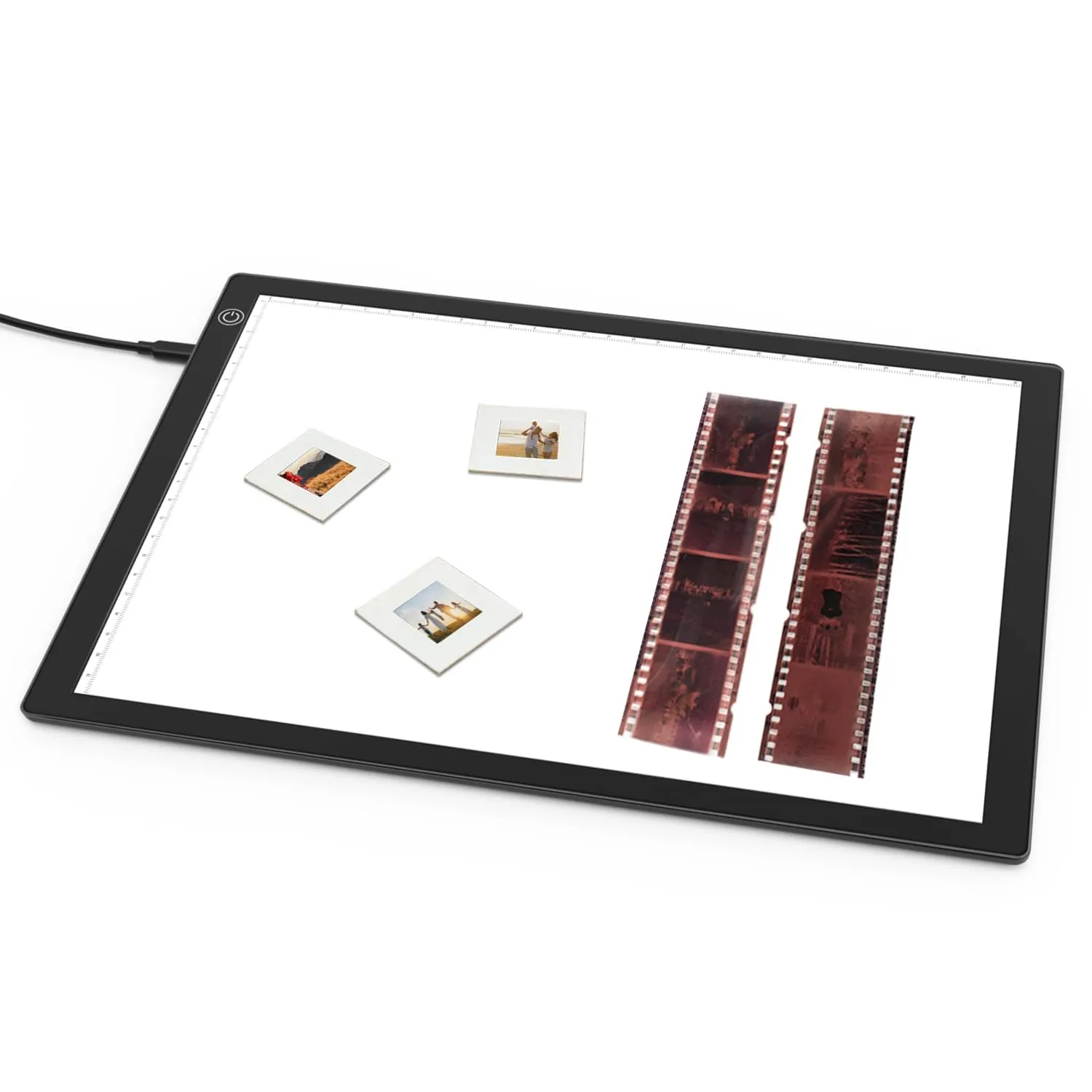 DigitPro Scanner per diapositive e pellicole negative DigitPro, pannello luminoso a LED da 12 x 9 pollici, converte negativi e diapositive da 35 mm in foto digitali con il tuo smartphone