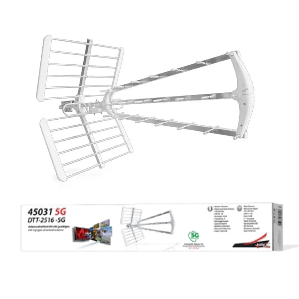 Antenna televisiva gbs jl45031 5g lte per digitale terrestre