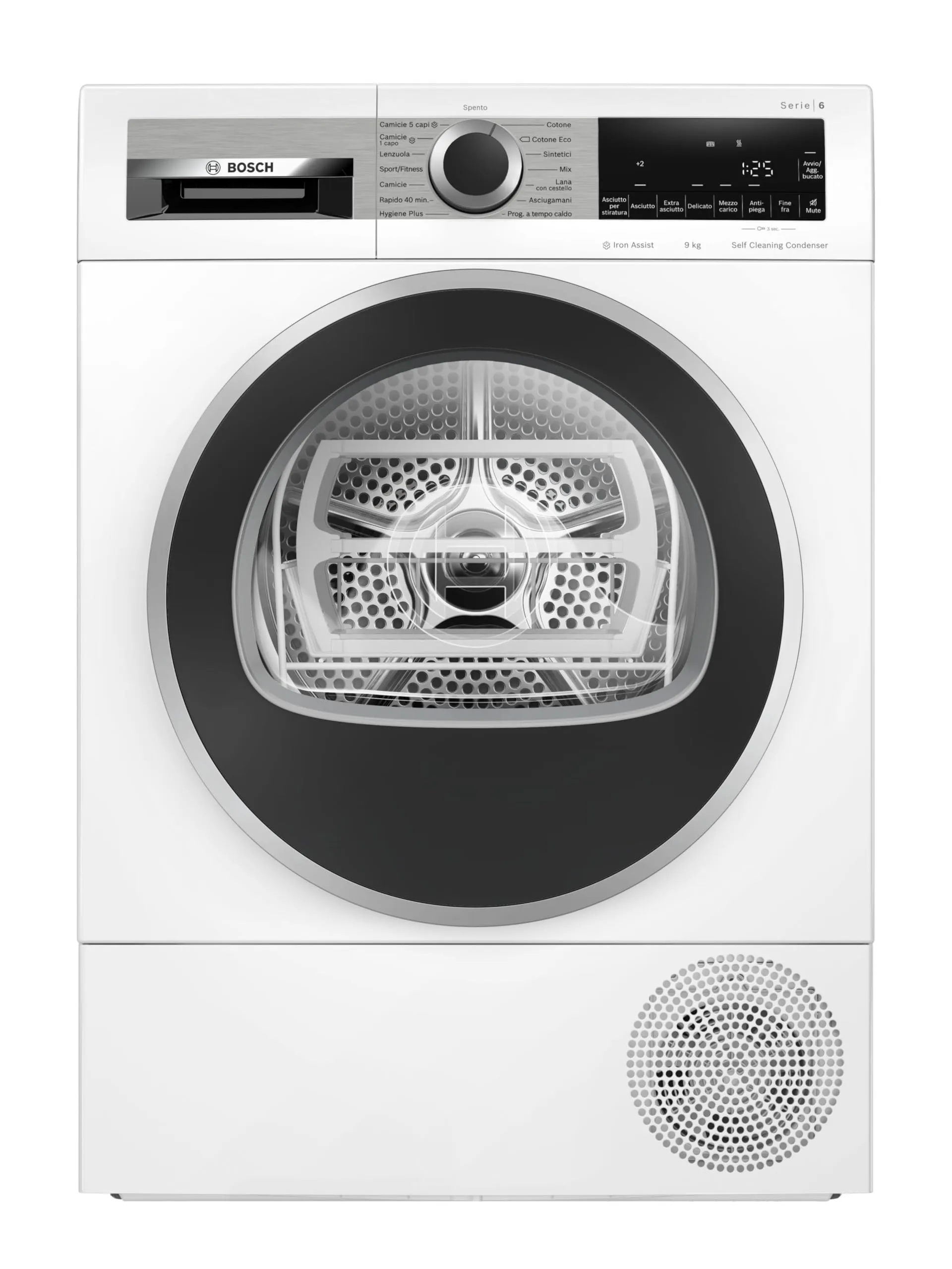 Bosch WQG245C0IT - Asciugatrice con pompa di calore, 9 Kg, Inverter, Libera Installazione, Classe energetica A+++