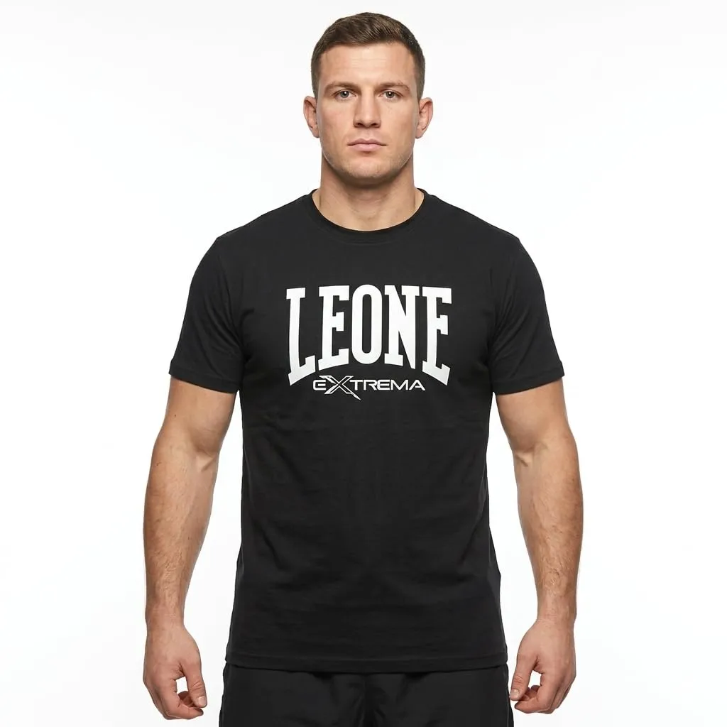 LEONE 1947, T-Shirt Logo, Uomo, Nero, L, ABX106