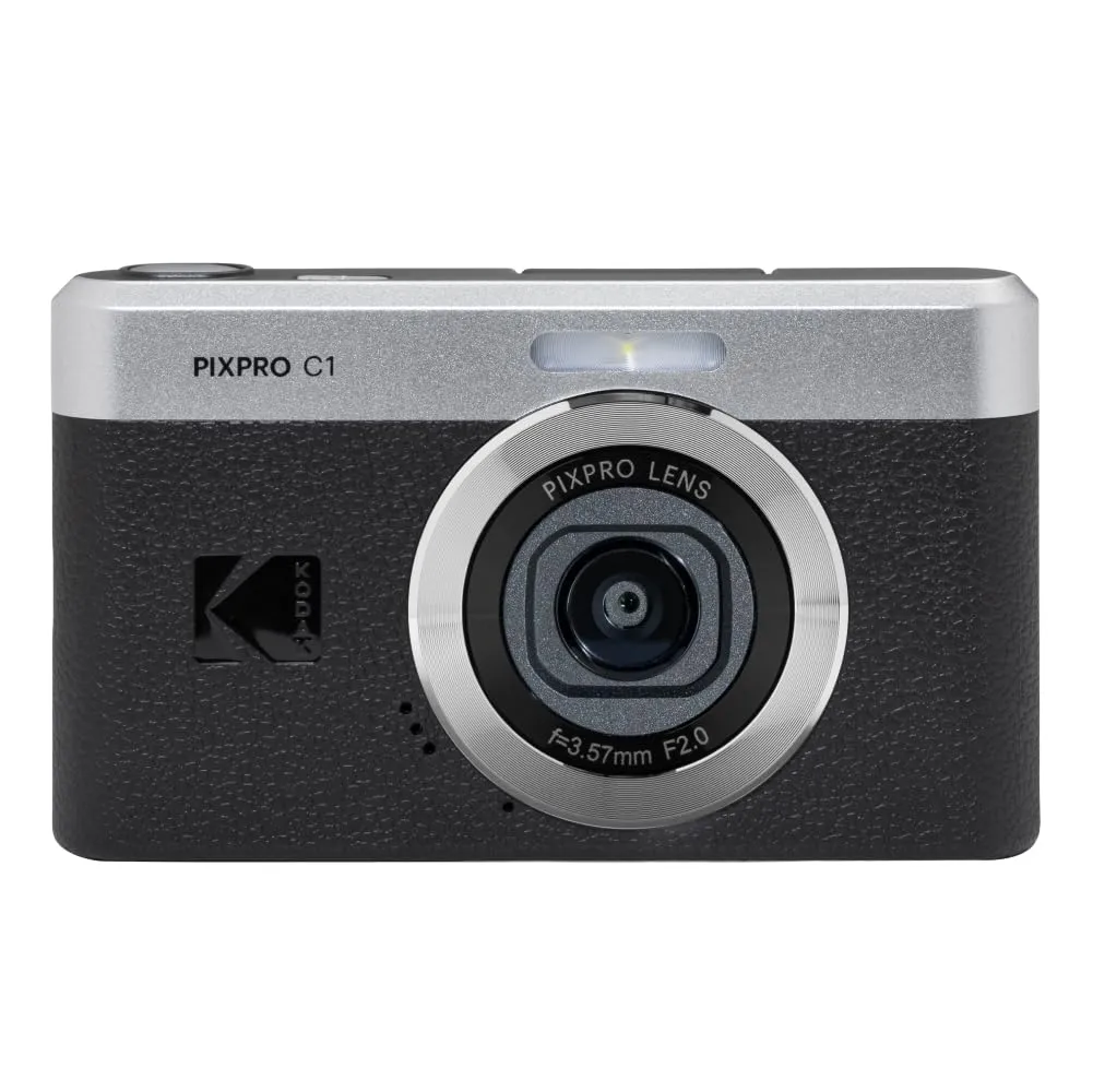 KODAK Pixpro C1 - Fotocamera Digitale Ultra Compatta | 13MP BSI CMOS, Zoom 4X, Display LCD 2.8", Flash LED, Batteria Integrata - Nero