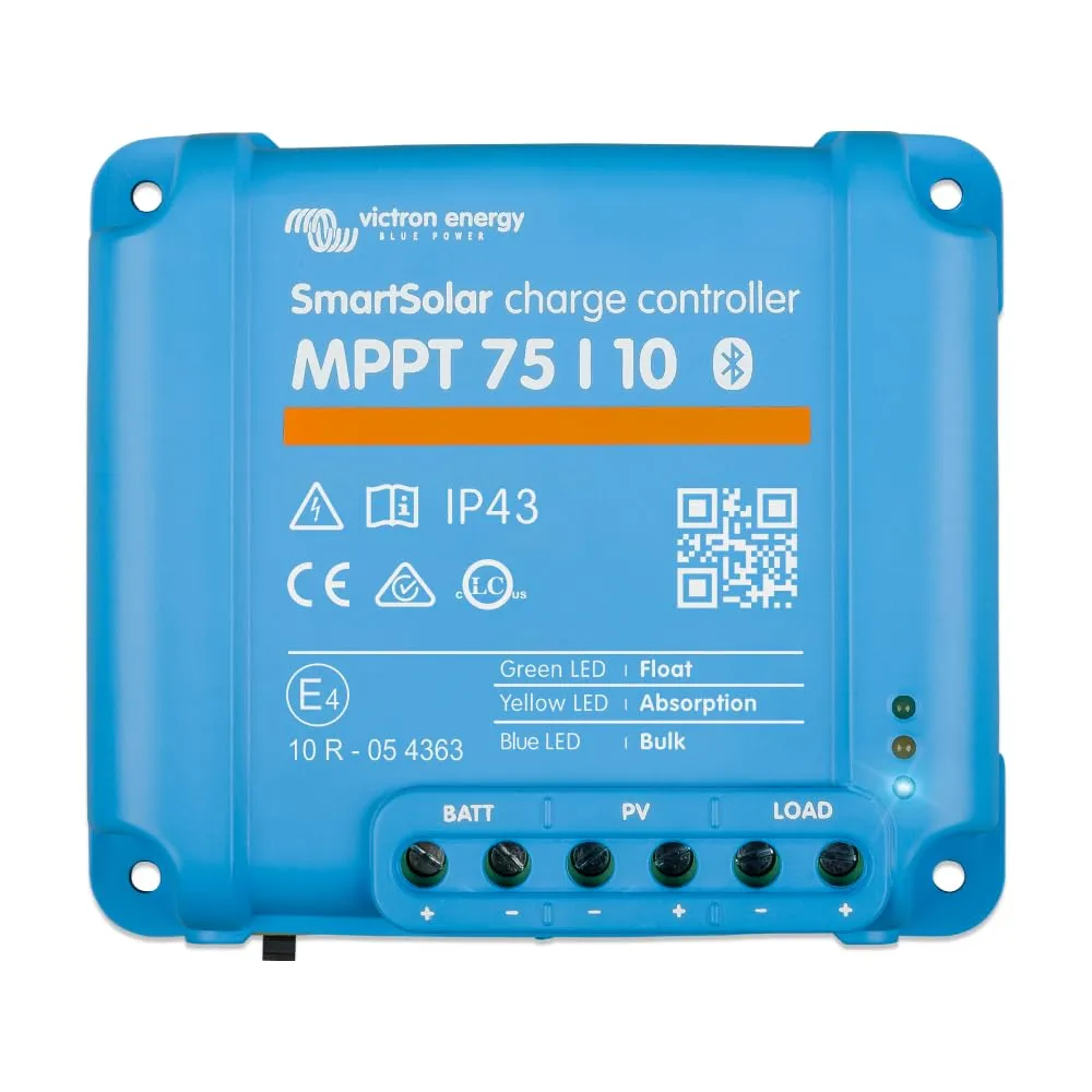 Victron Energy SmartSolar MPPT 75V 10 amp 12/24-Volt Regolatore di Carica Solare (Bluetooth)