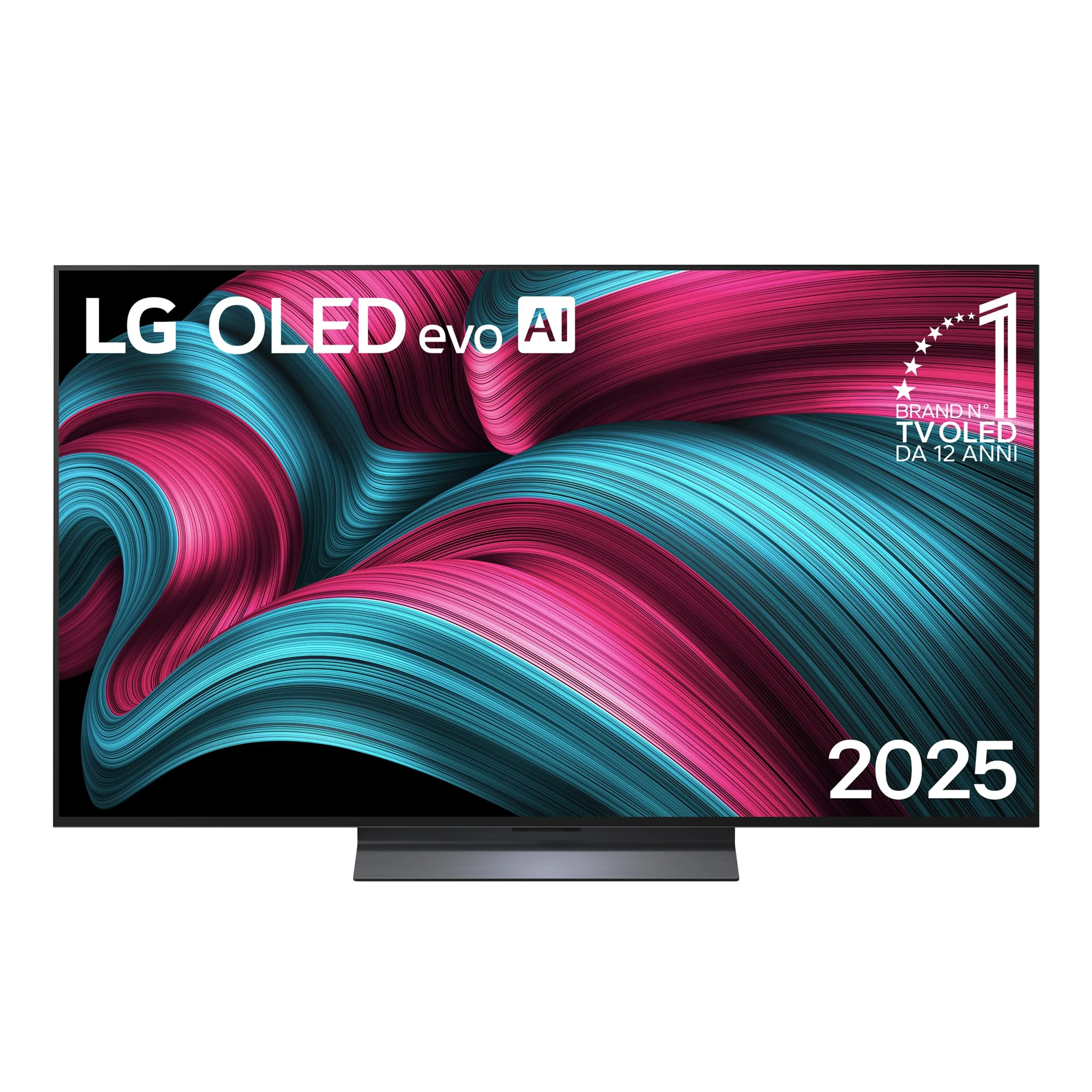 LG OLED evo AI C5 TV 55 pollici, Smart TV 4K, Processore α9 Gen8, Brightness Booster, webOS con AI, Dolby Vision & Atmos, Gaming con VRR e GSYNC 4K@144Hz, OLED55C56LB 2025